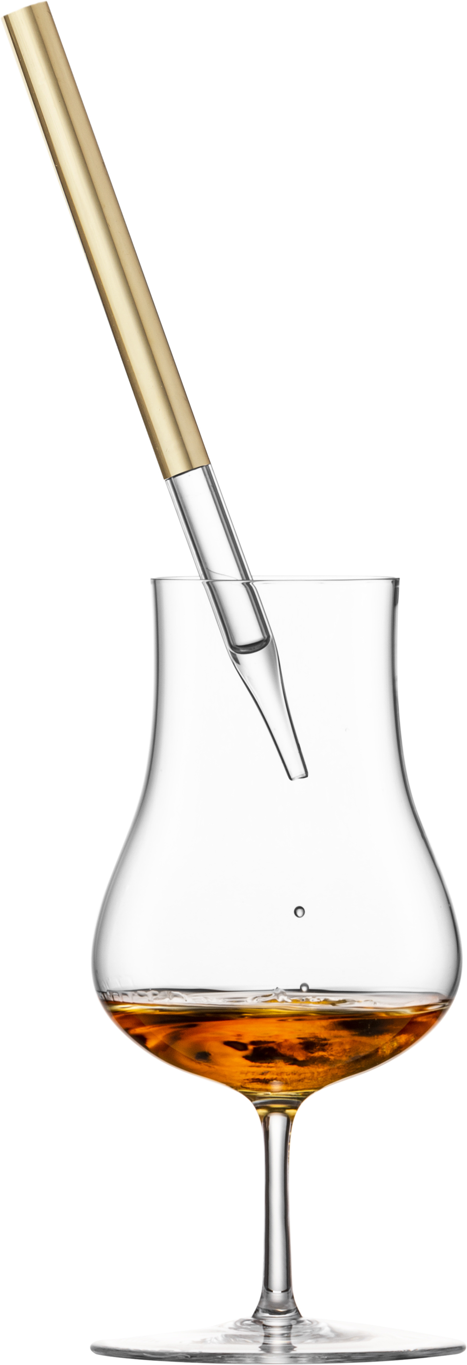 Whisky- / Rum-Pipette gold GENTLEMAN