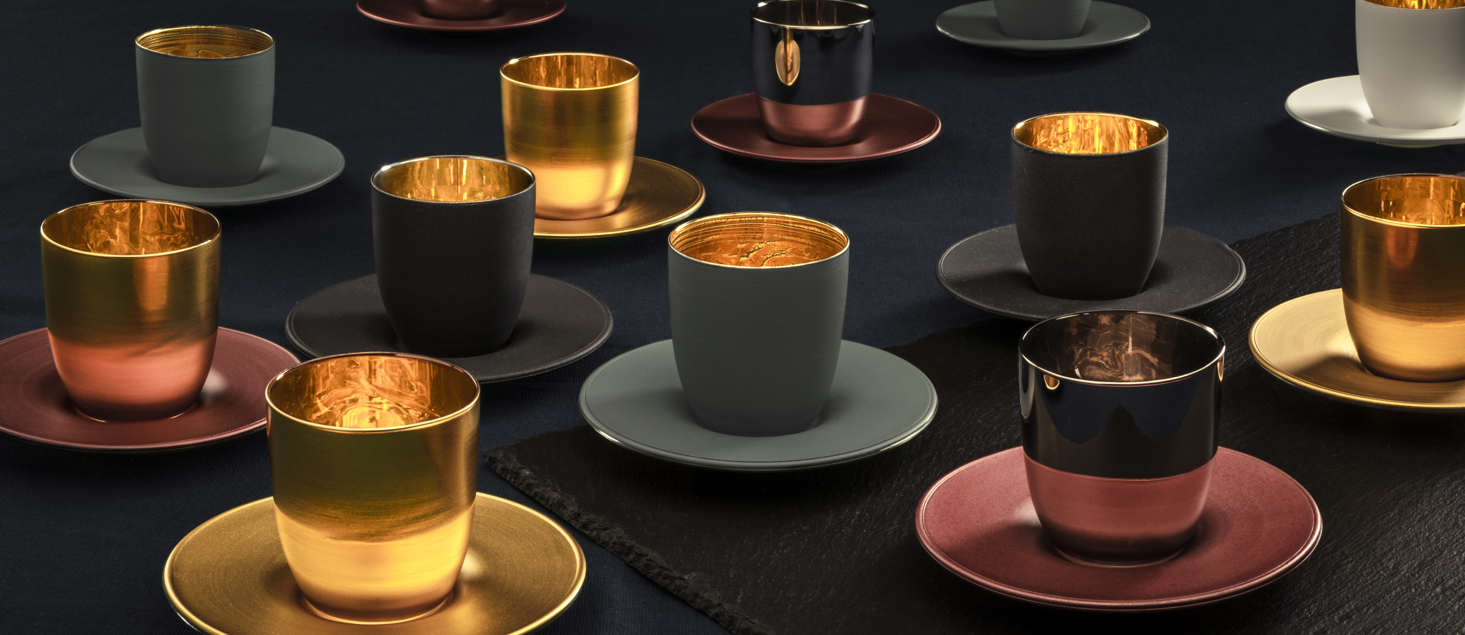 Various espresso sets in a premium look from Eisch