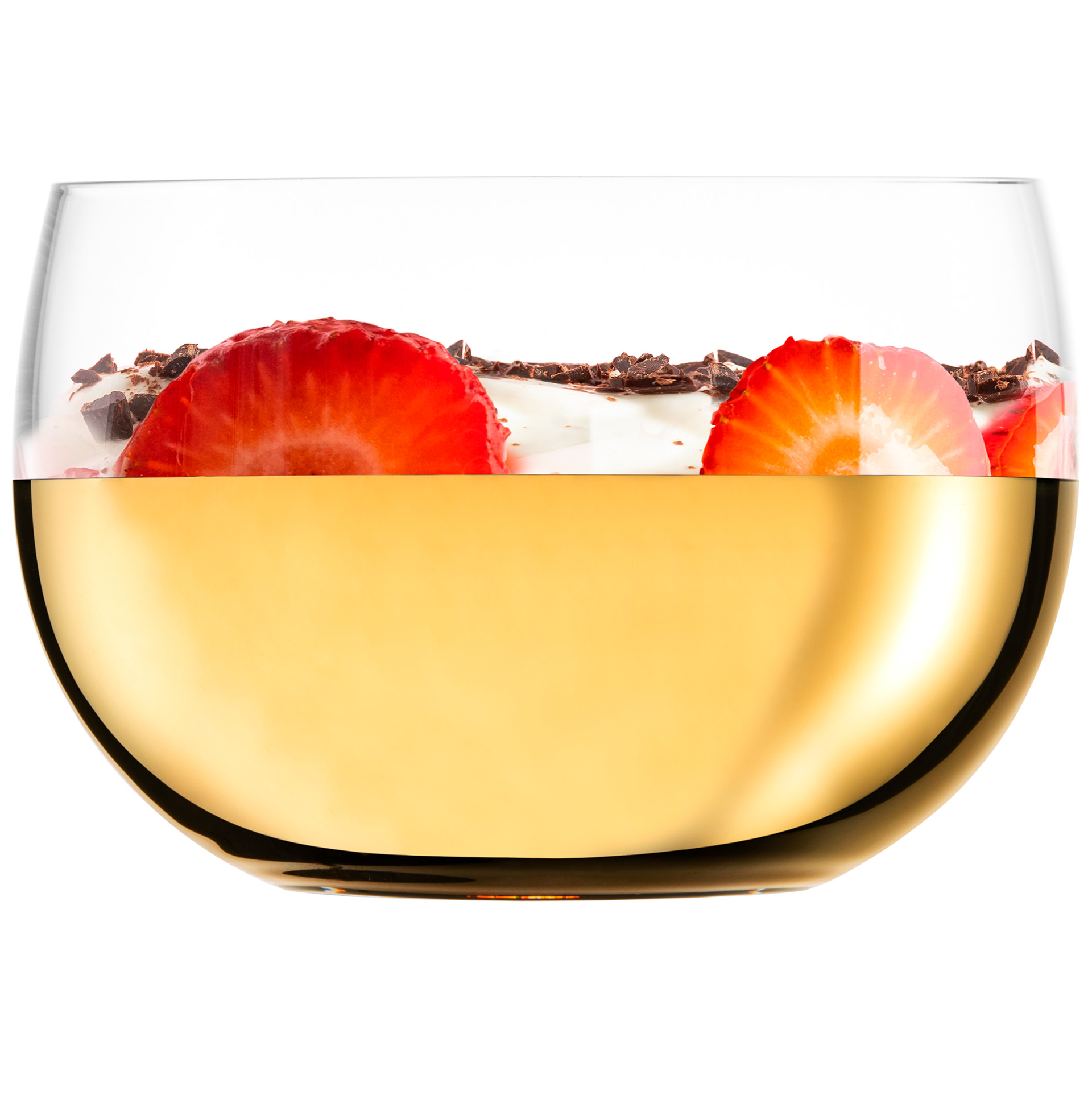 Dessert glass gold GEM