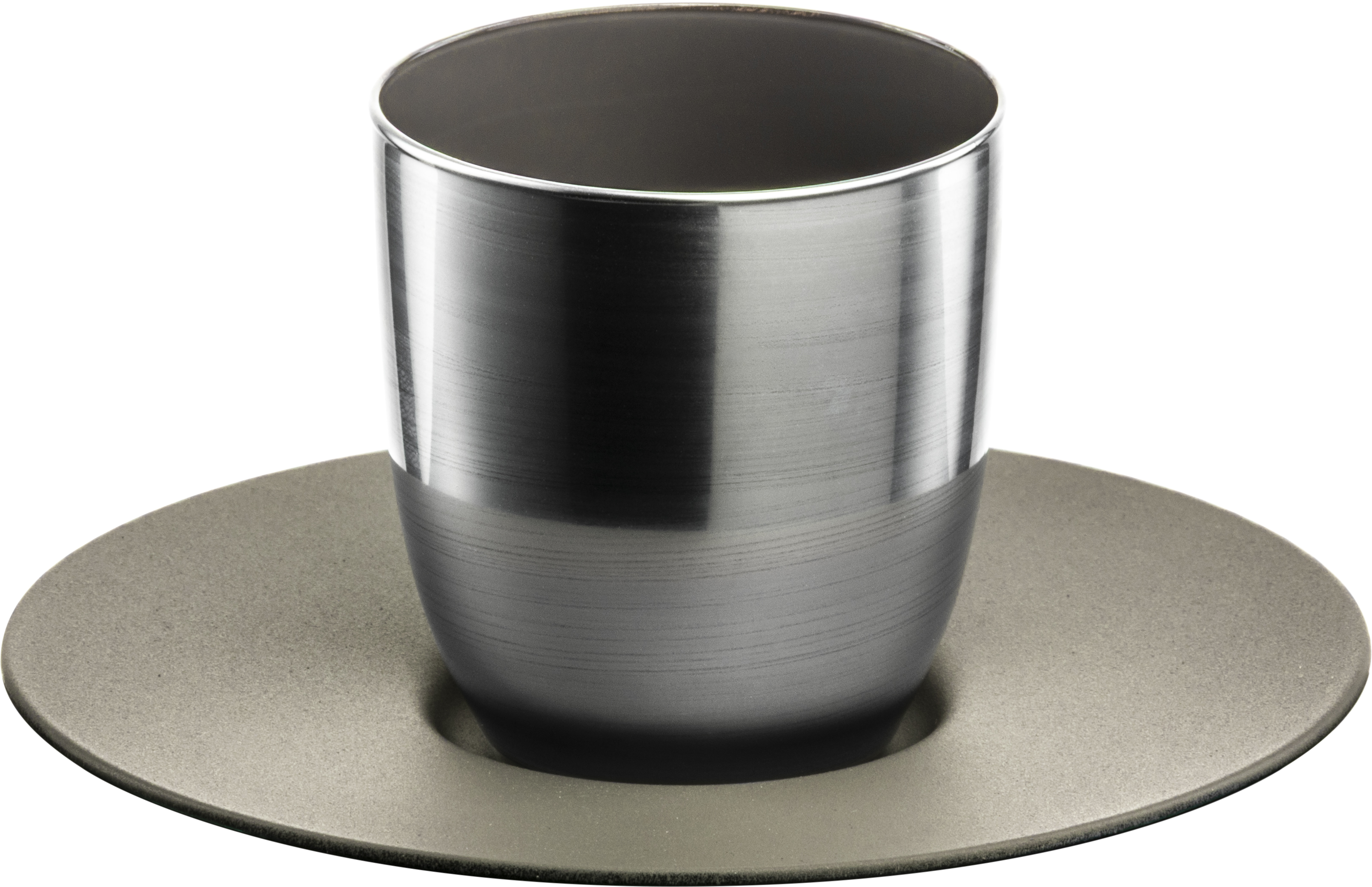 Espresso-Set silber/mokka COSMO COLLECT