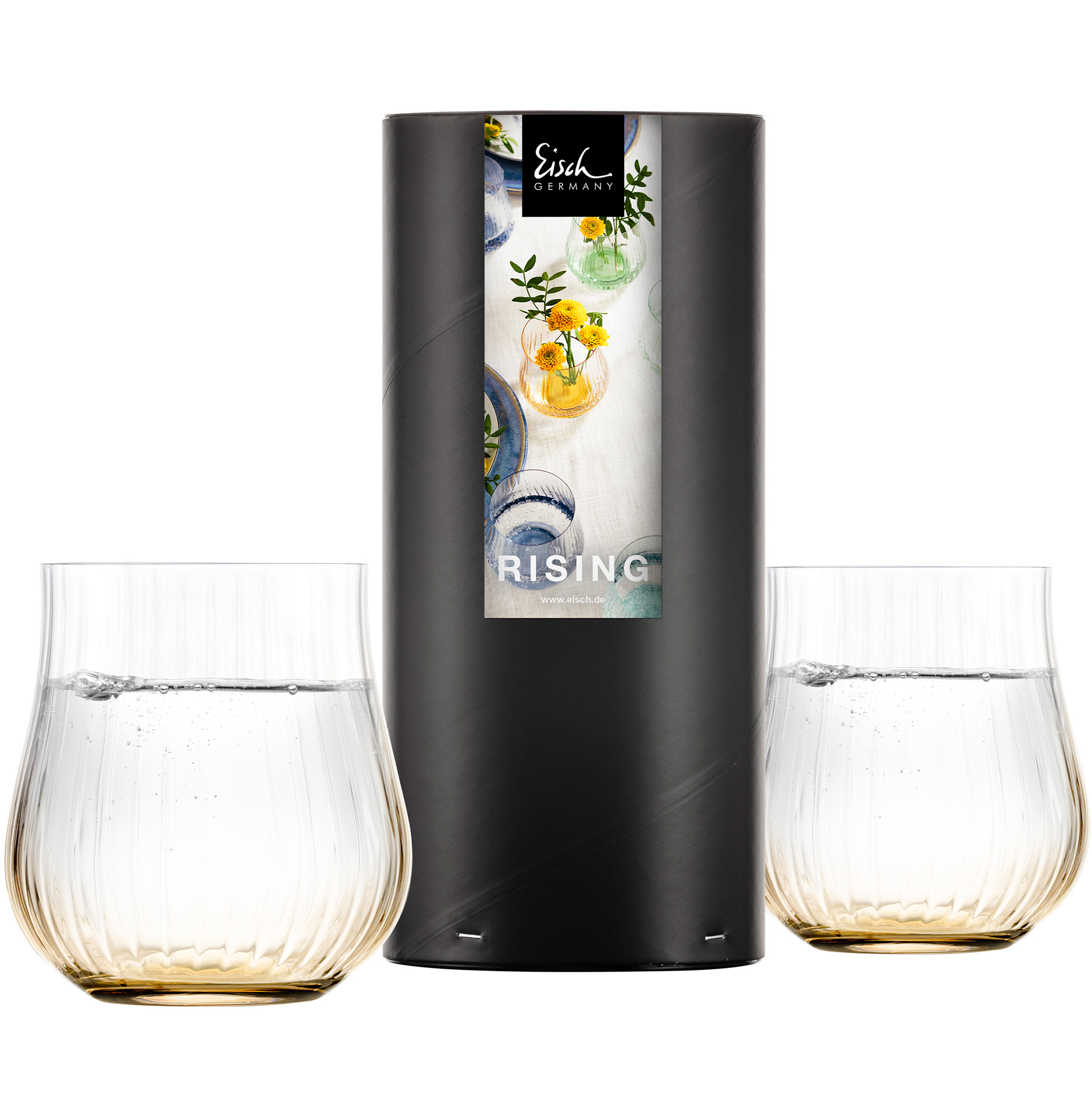 Set of 2 allround tumblers amber RISING