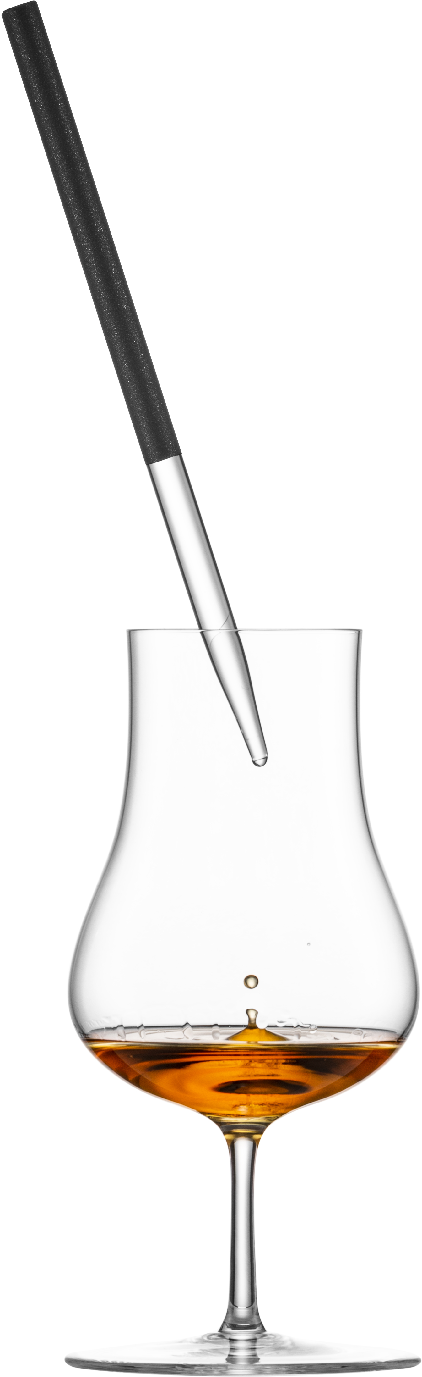 Whisky- / Rum-Pipette schwarz GENTLEMAN