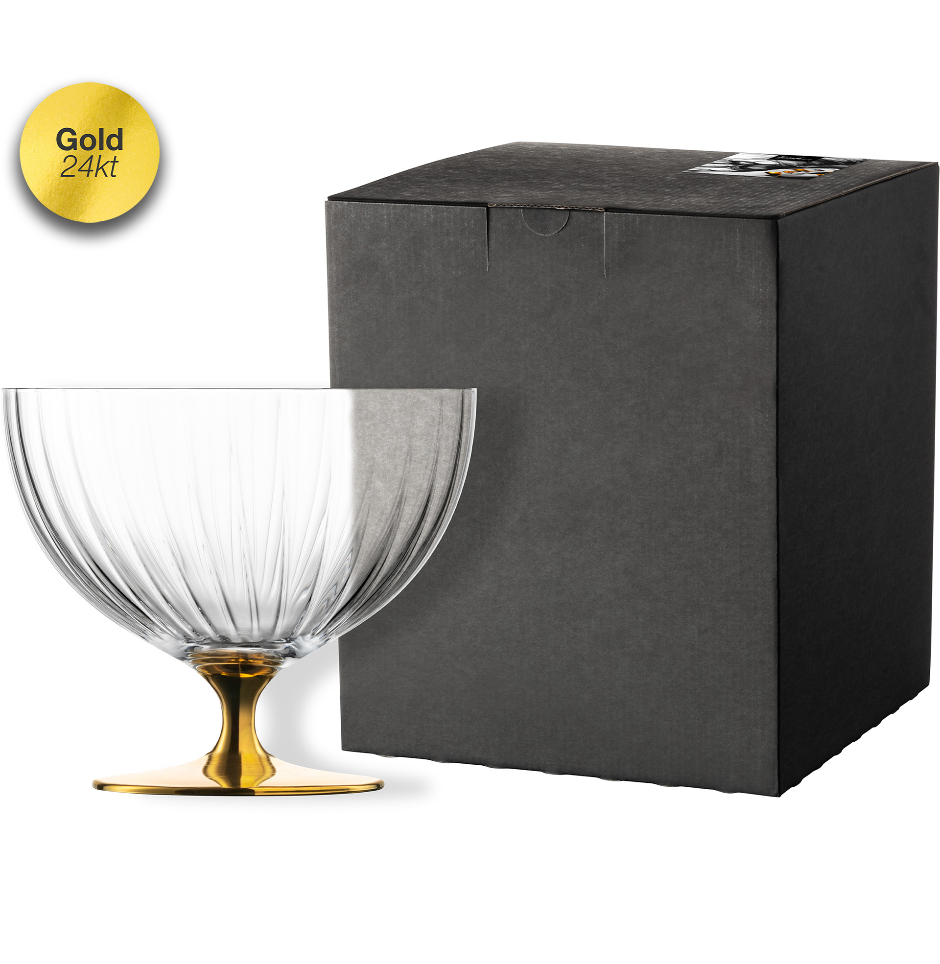 Schale auf Fuß gold