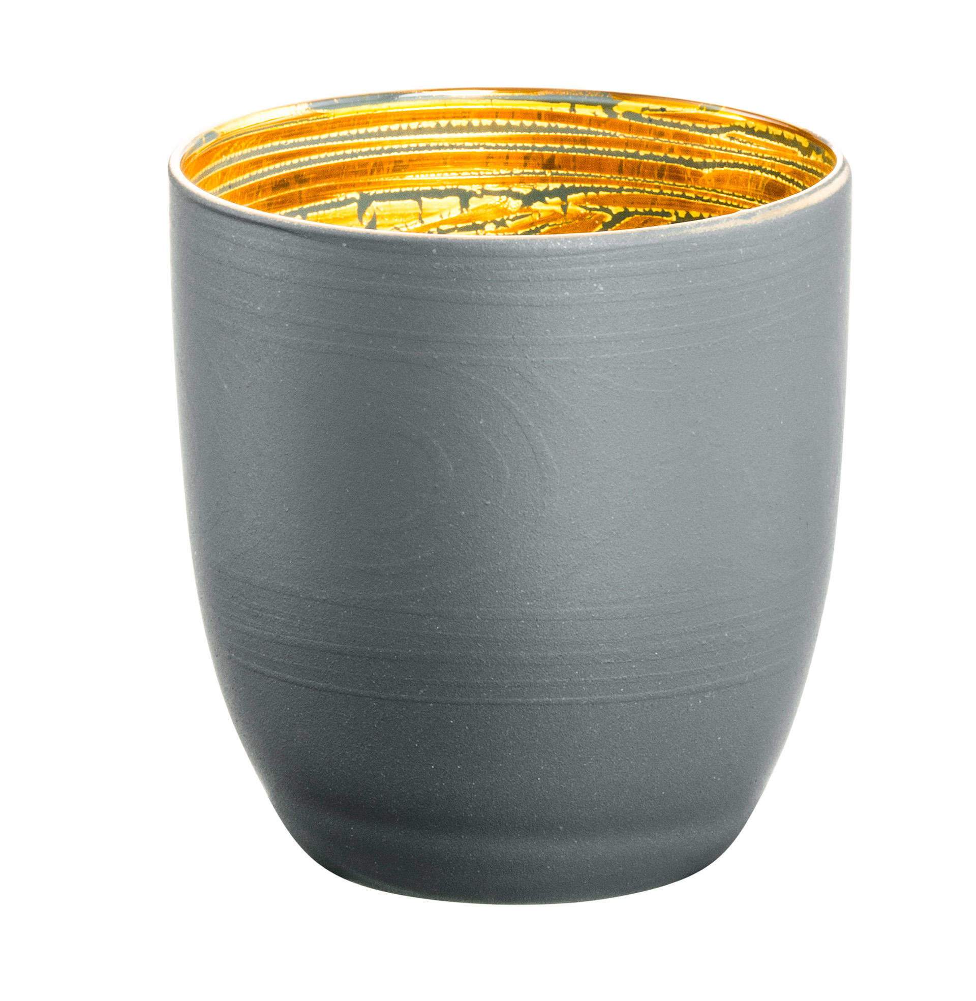 Espresso-/ Mokkaglas grau/gold COSMO COLLECT