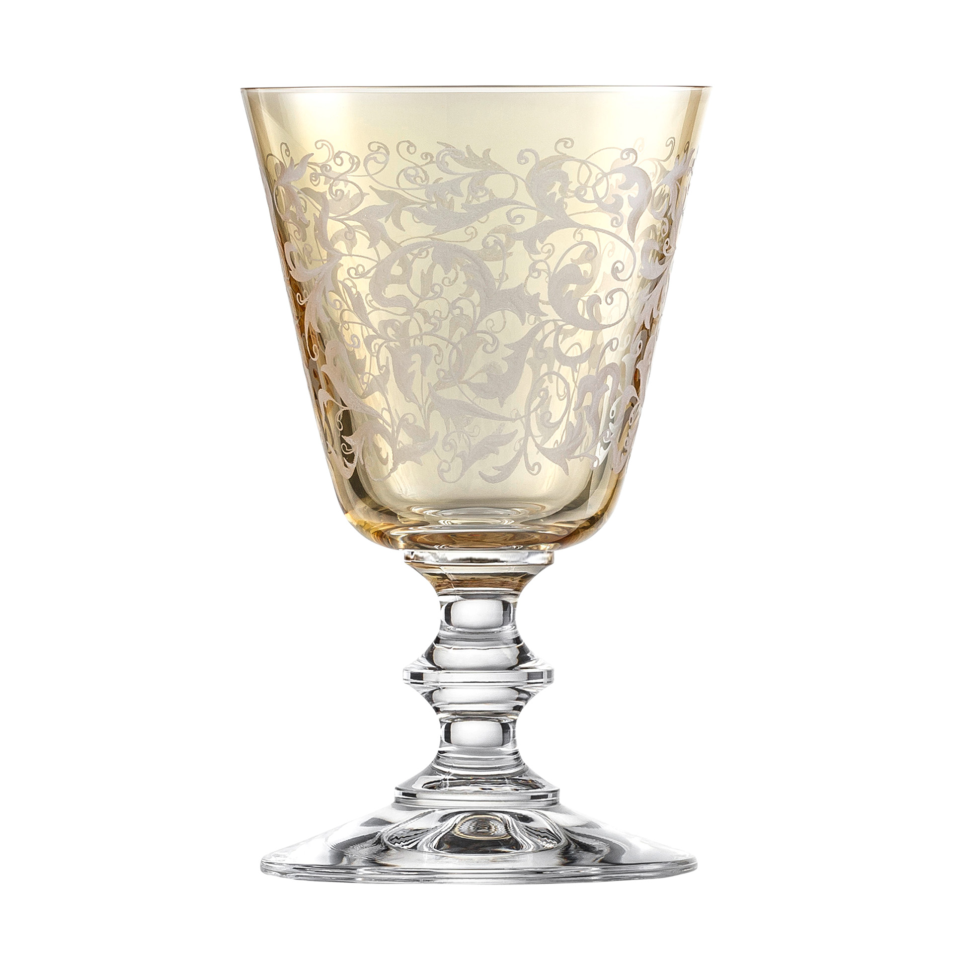 White wine glasses amber TOULOUSE