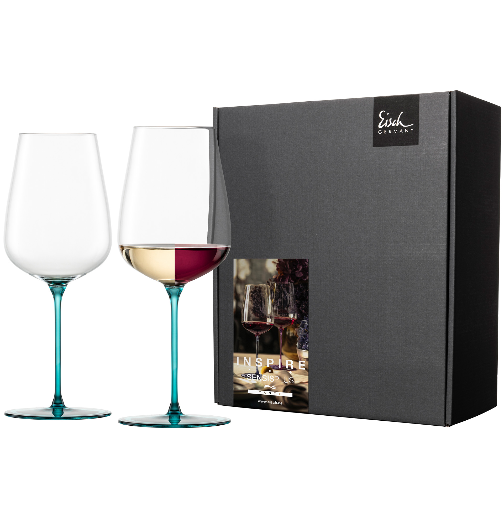 Set of 2 allround wine glasses fruity & aromatic aqua INSPIRE SENSISPLUS