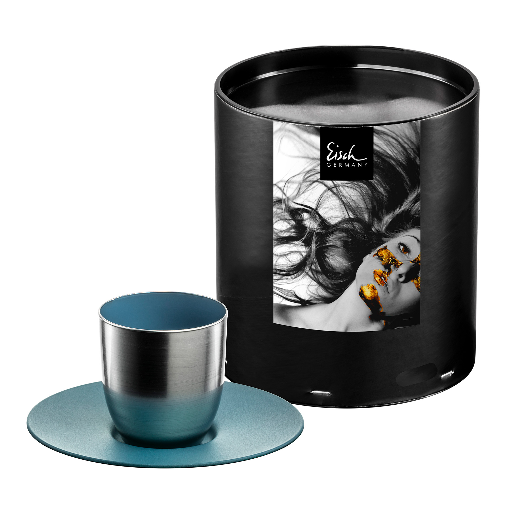 Espresso set silver/petrol COSMO COLLECT