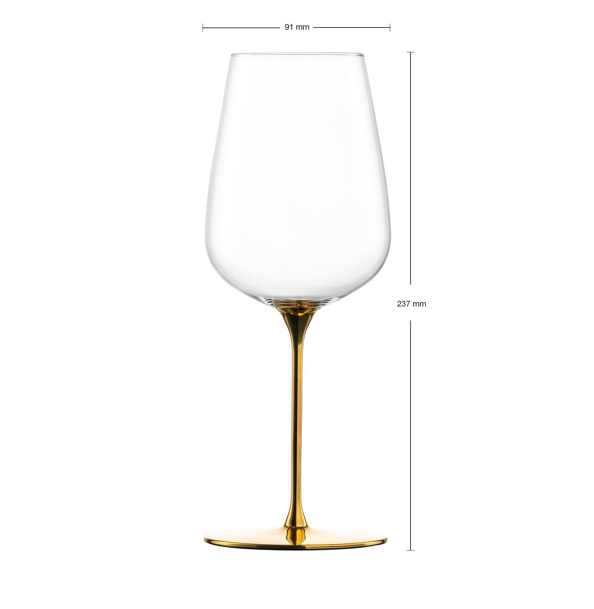 Allround wine glasses fruity & aromatic gold ESSENCA SENSISPLUS GOLD EDITION