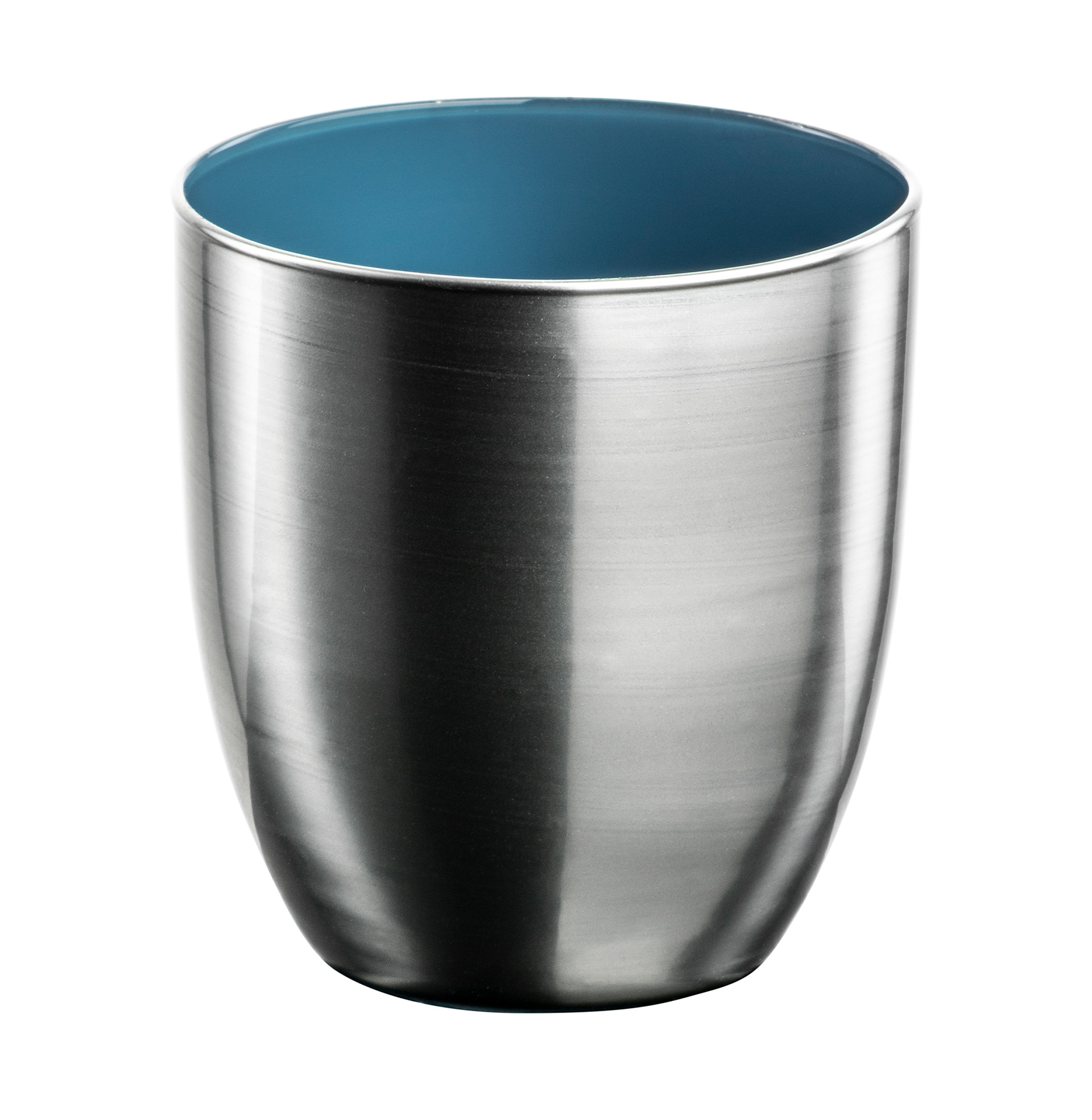 Espresso-/ Mokkaglas silber/petrol COSMO COLLECT