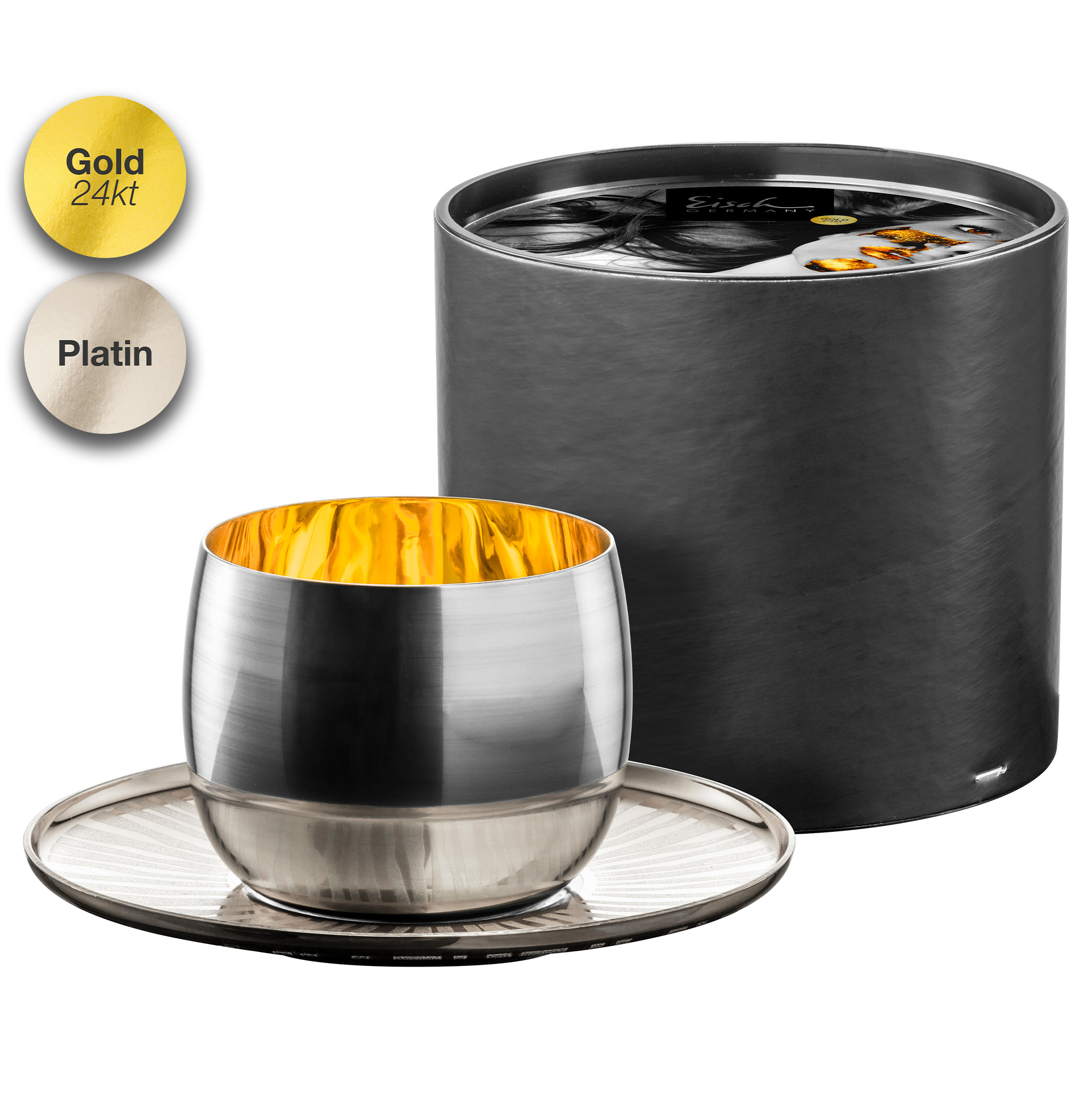 Cappuccino Set platin/gold COSMO
