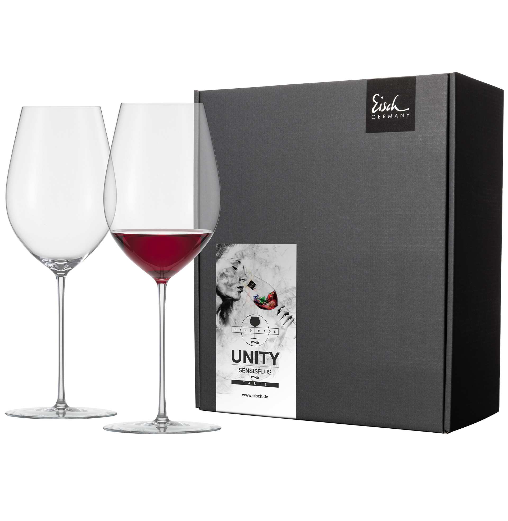 Rotweinglas im Geschenkkarton 2er Set UNITY SENSISPLUS I EISCH