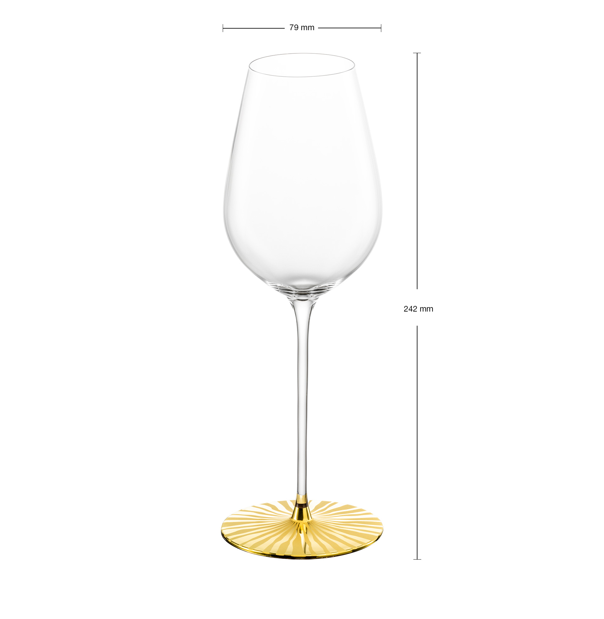 Allround wine glasses refreshing & light gold ELIOR SENSISPLUS