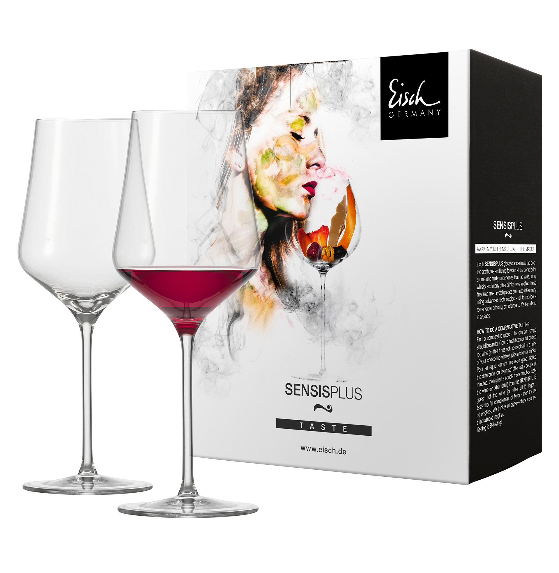 Set of 2 red wine glasses SKY SENSISPLUS