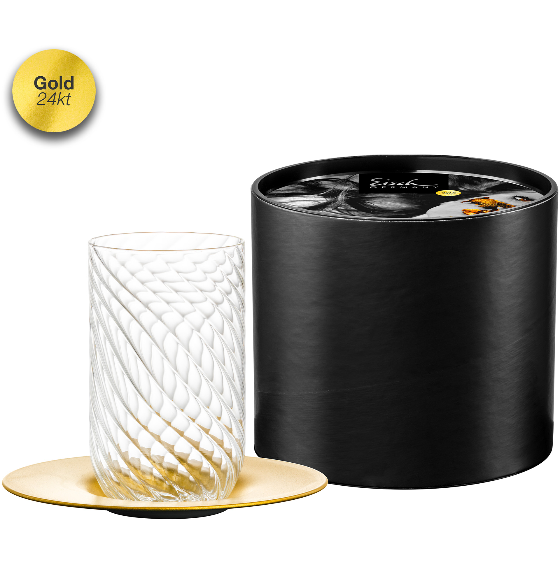 Latte Macchiato Set gold TWIST