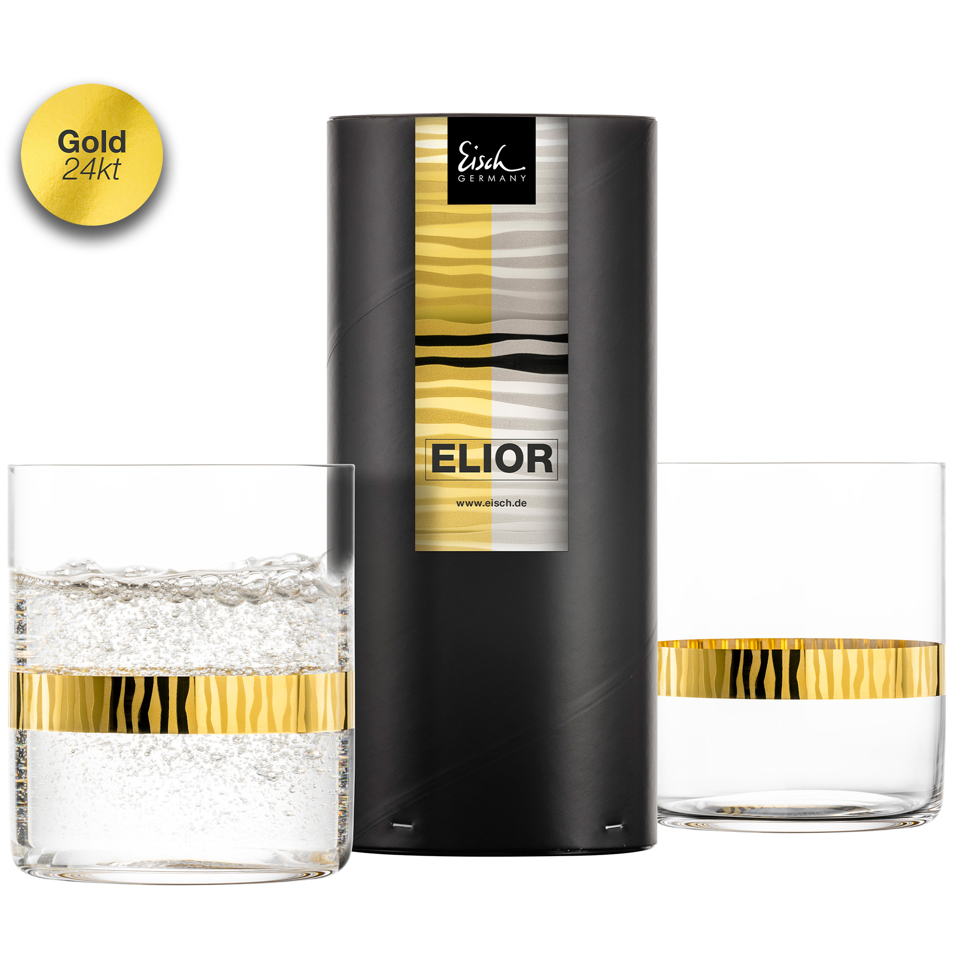 Set of 2 tumblers gold ELIOR