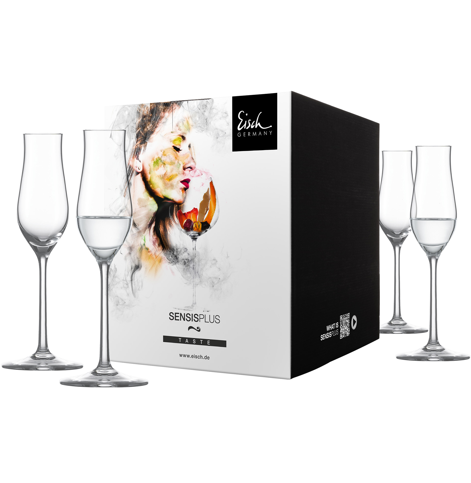 Grappaglas im Geschenkkarton 4er Set SUPERIOR SENSISPLUS I EISCH