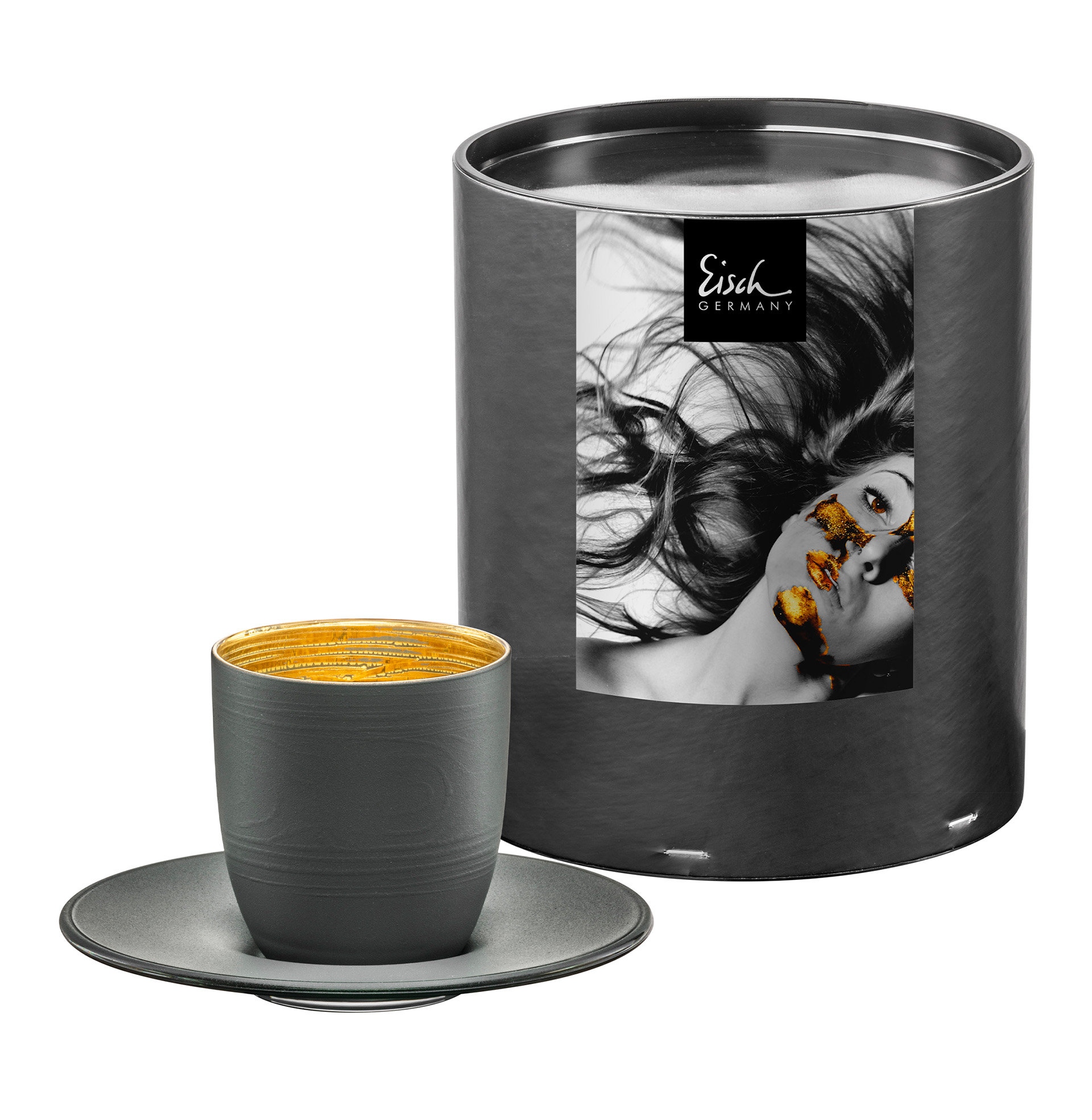 Espresso set grey/gold COSMO COLLECT