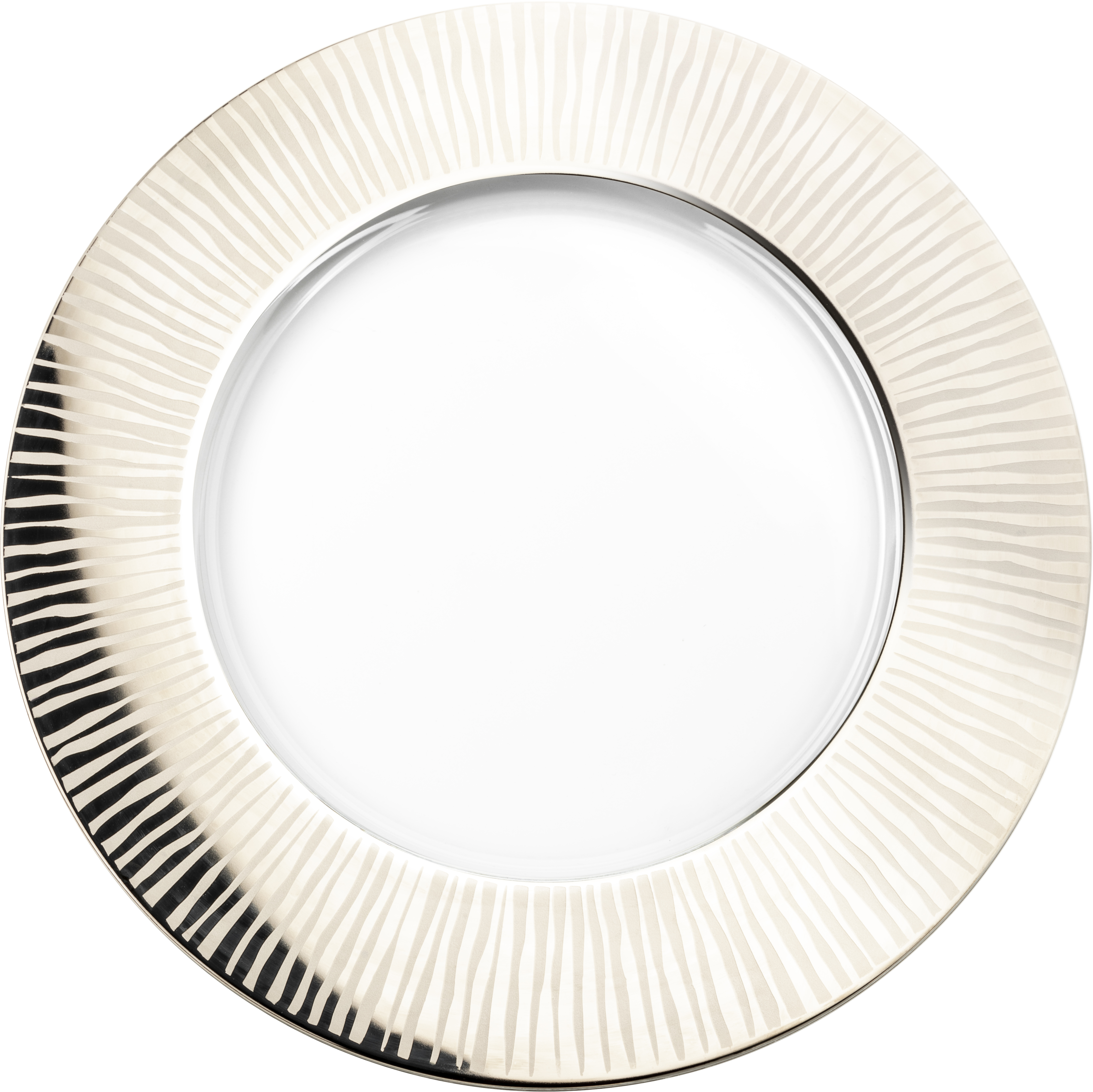 Plate platinum Ø 320 mm ELIOR