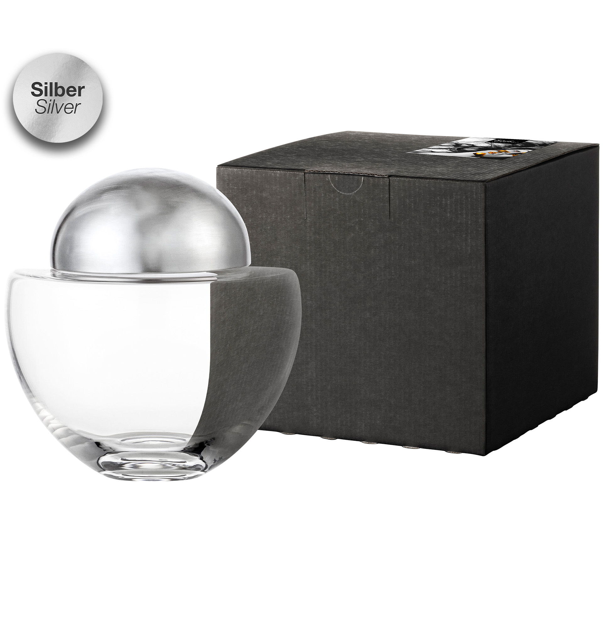 Candy box silver Ø 171 mm PURO