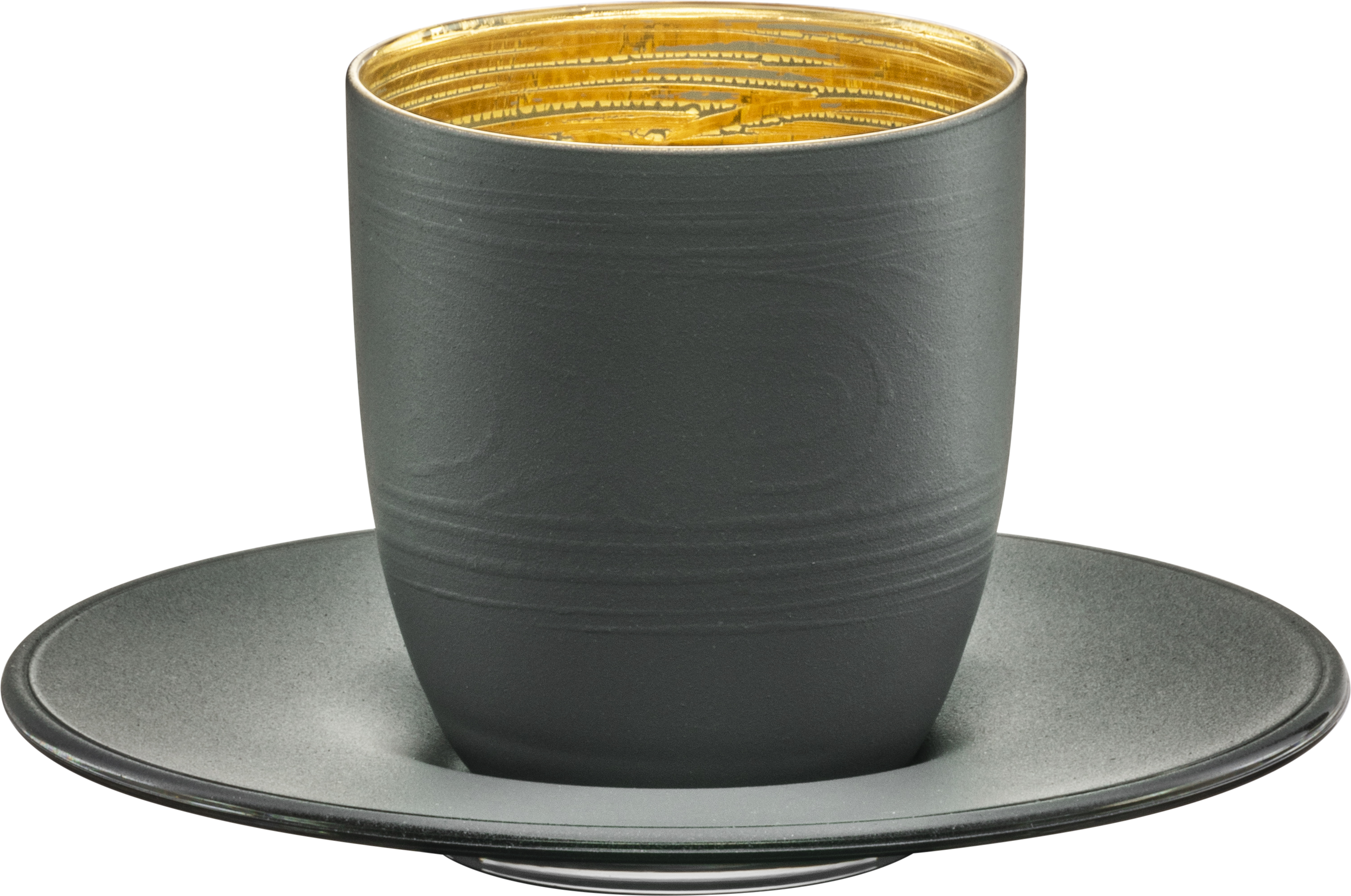 Espresso-Set grau/gold COSMO COLLECT