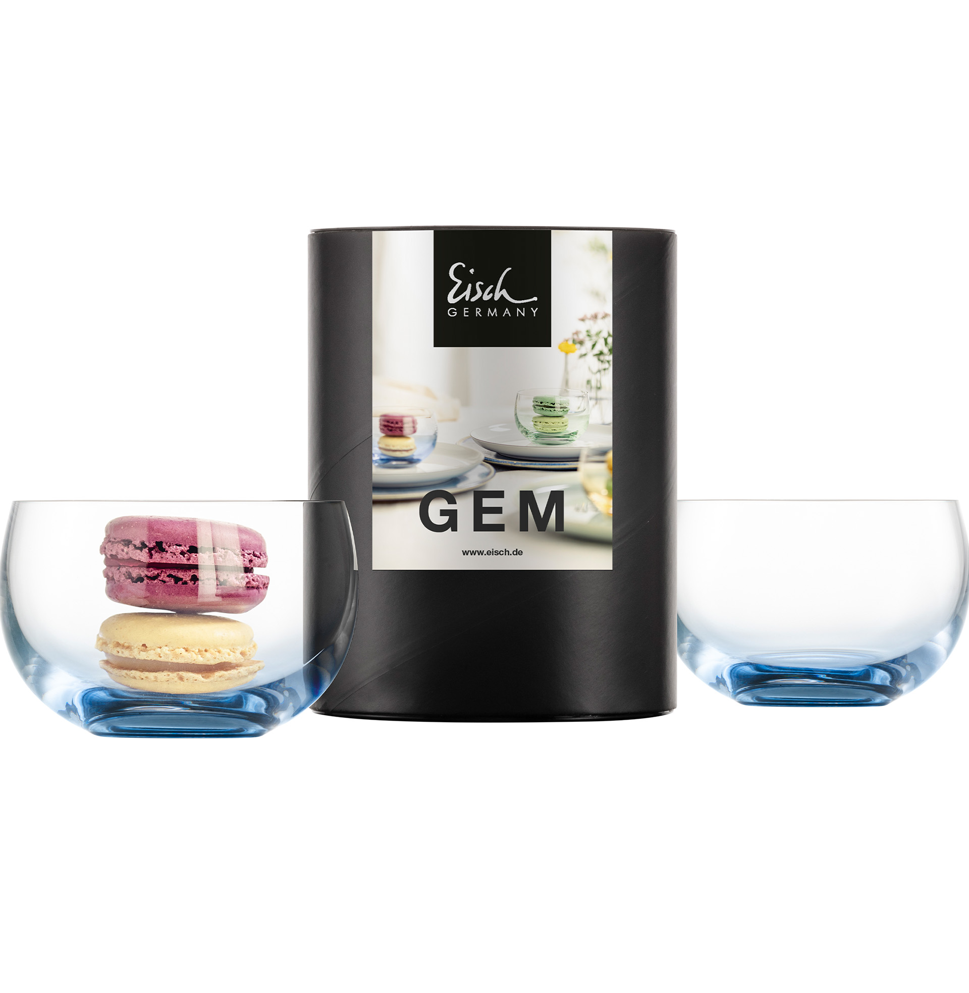 2er Set Dessertschalen blau GEM