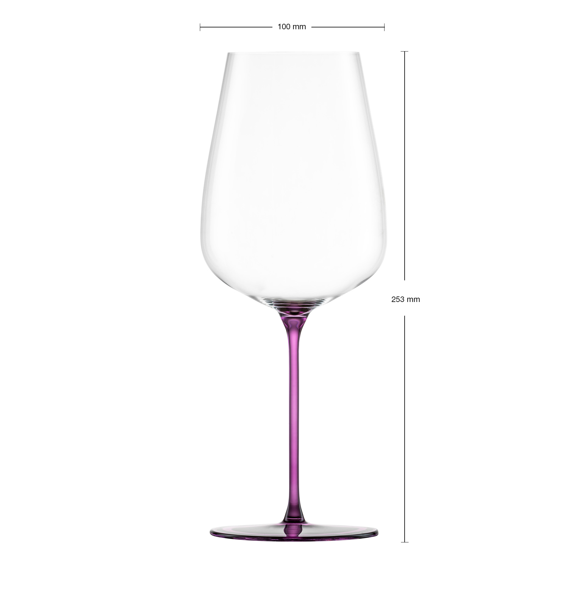 Allround wine glasses powerful & rich mauve INSPIRE SENSISPLUS