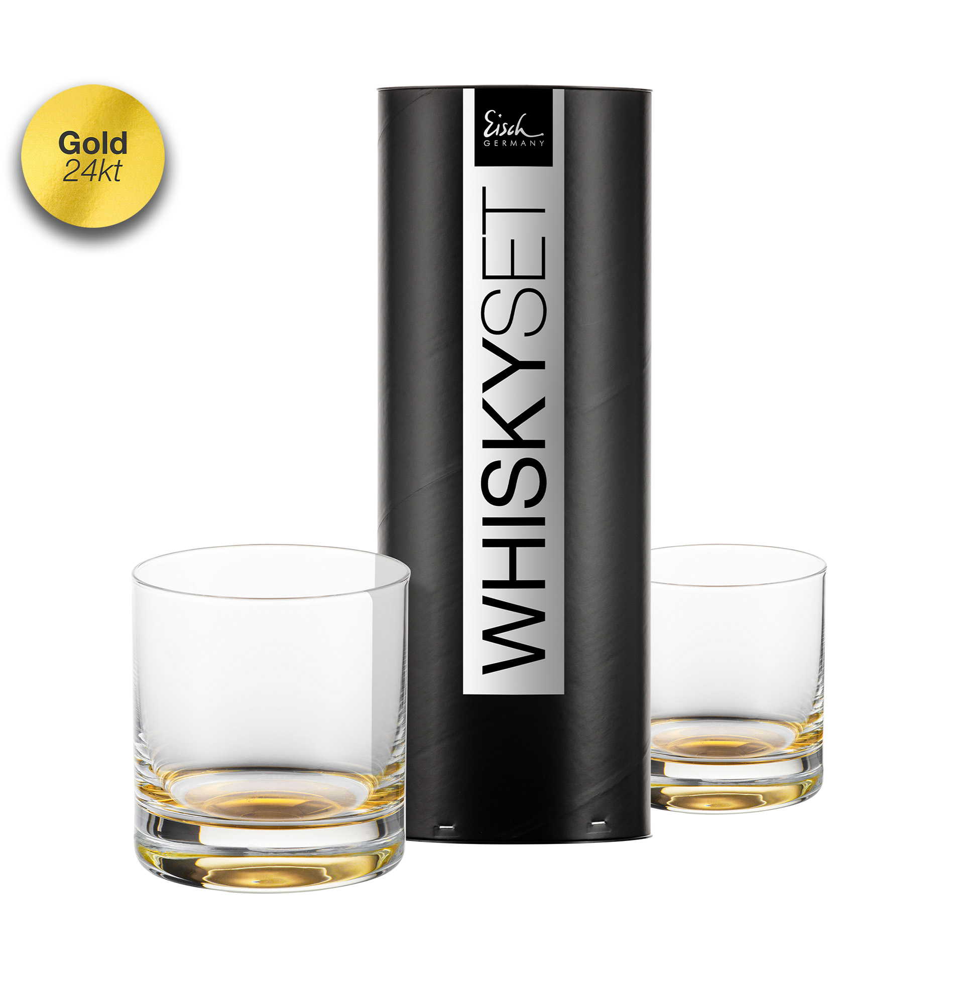 2er Set Whiskygläser gold GENTLEMAN