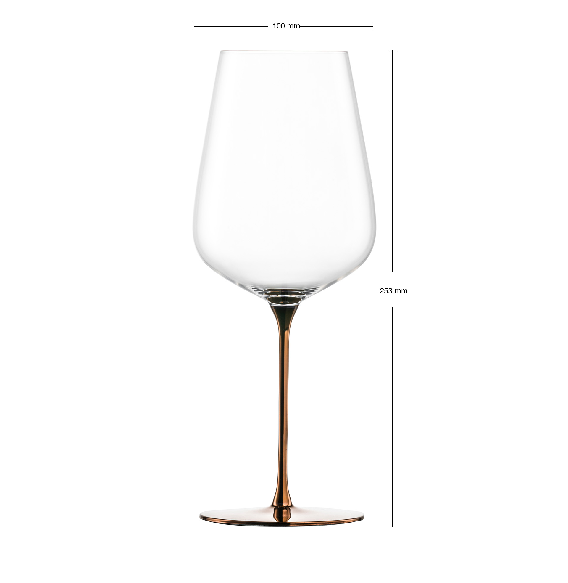 Allround wine glasses powerful & rich copper ESSENCA SENSISPLUS COPPER EDITION