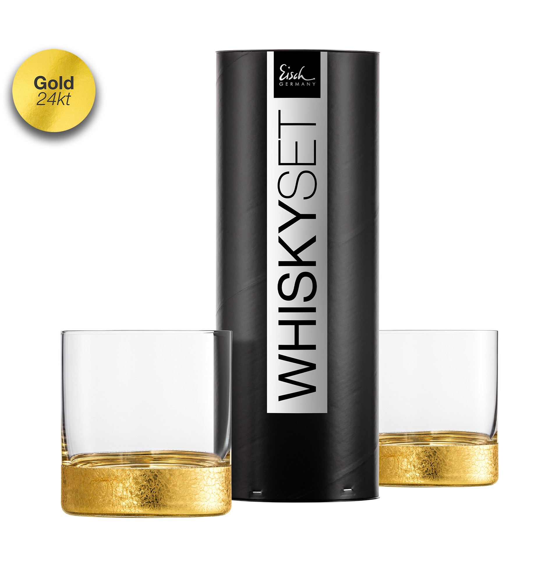 2er Set Whiskygläser gold GOLDRUSH