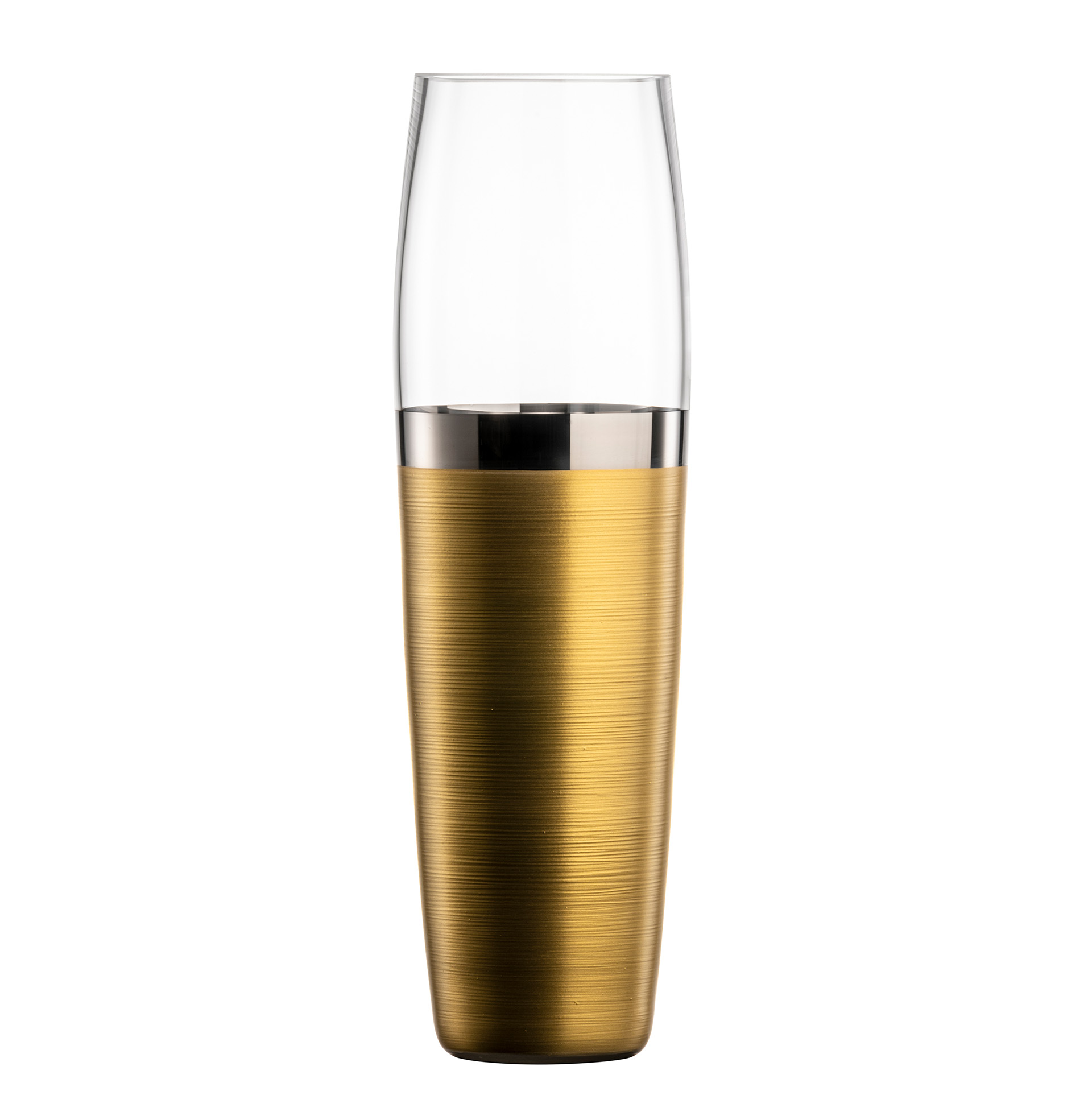 Vase gold/platinum Ø 96 mm HAPTICS