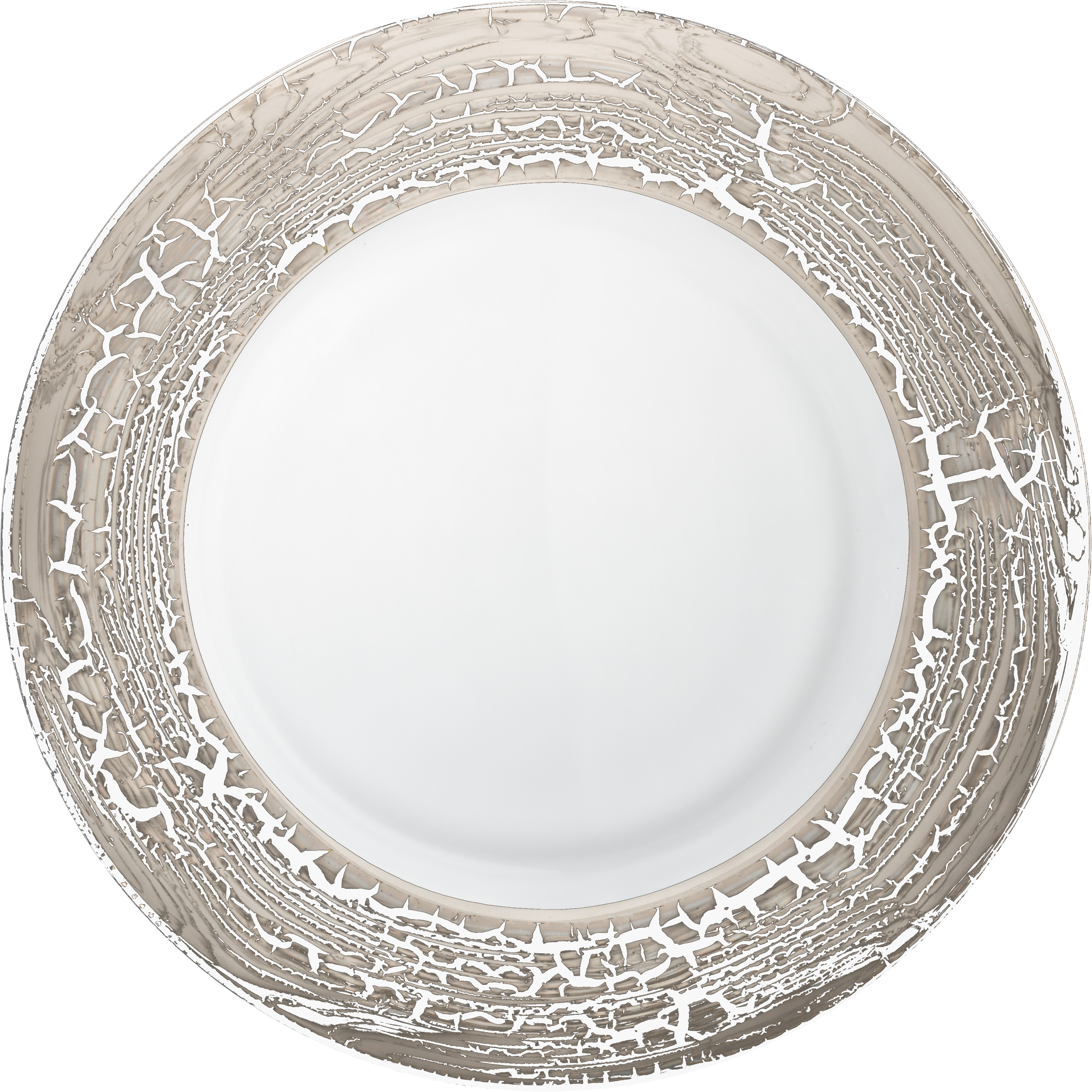 Plate platinum Ø 320 mm GOLDLEAF