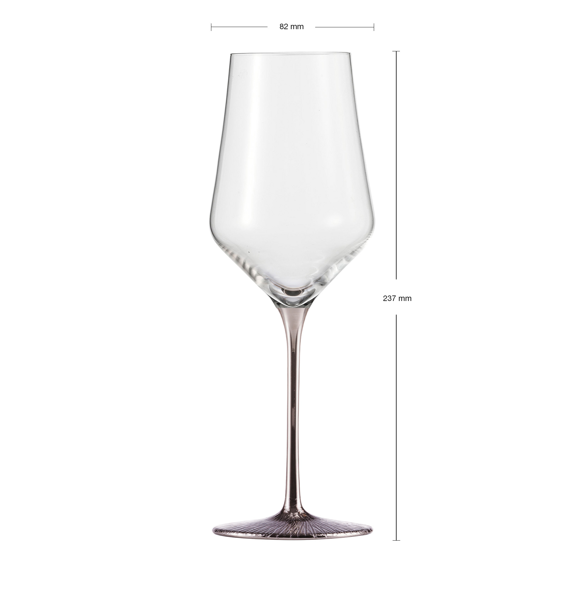 White wine glasses platinum RAVI PLATIN