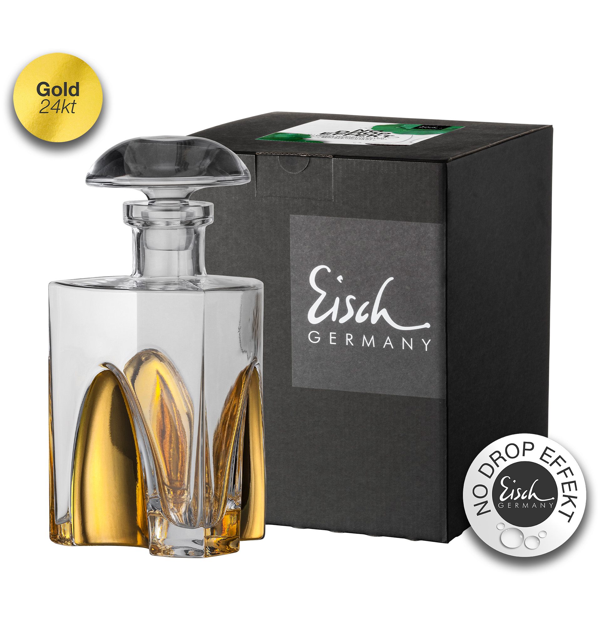 Whisky carafe gold No Drop Effect 0,75l GENTLEMAN