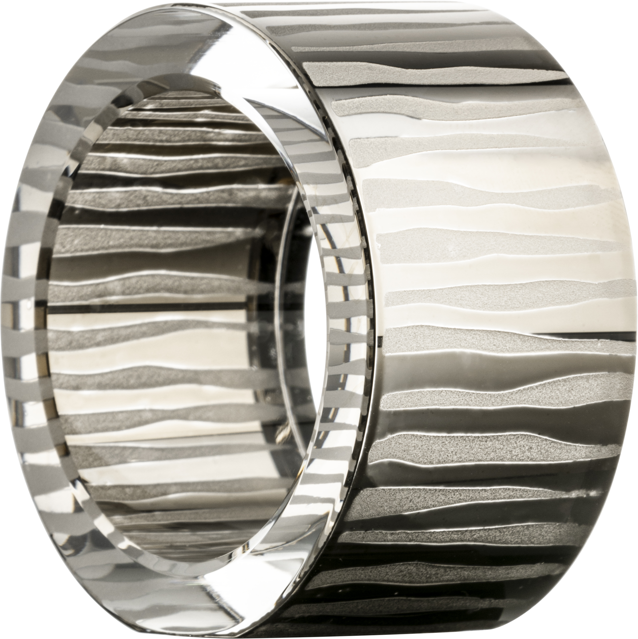 Napkin ring platinum ELIOR
