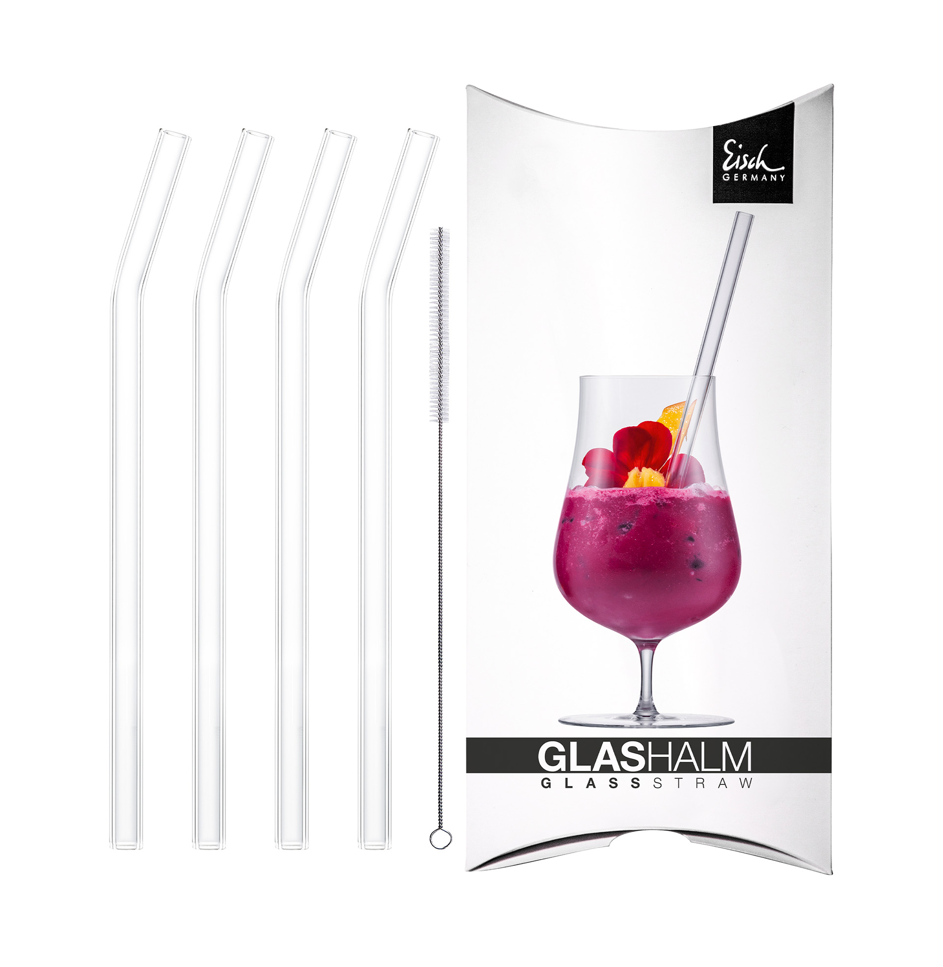 Glashalme geknickt 4er Set Bürste EISCH