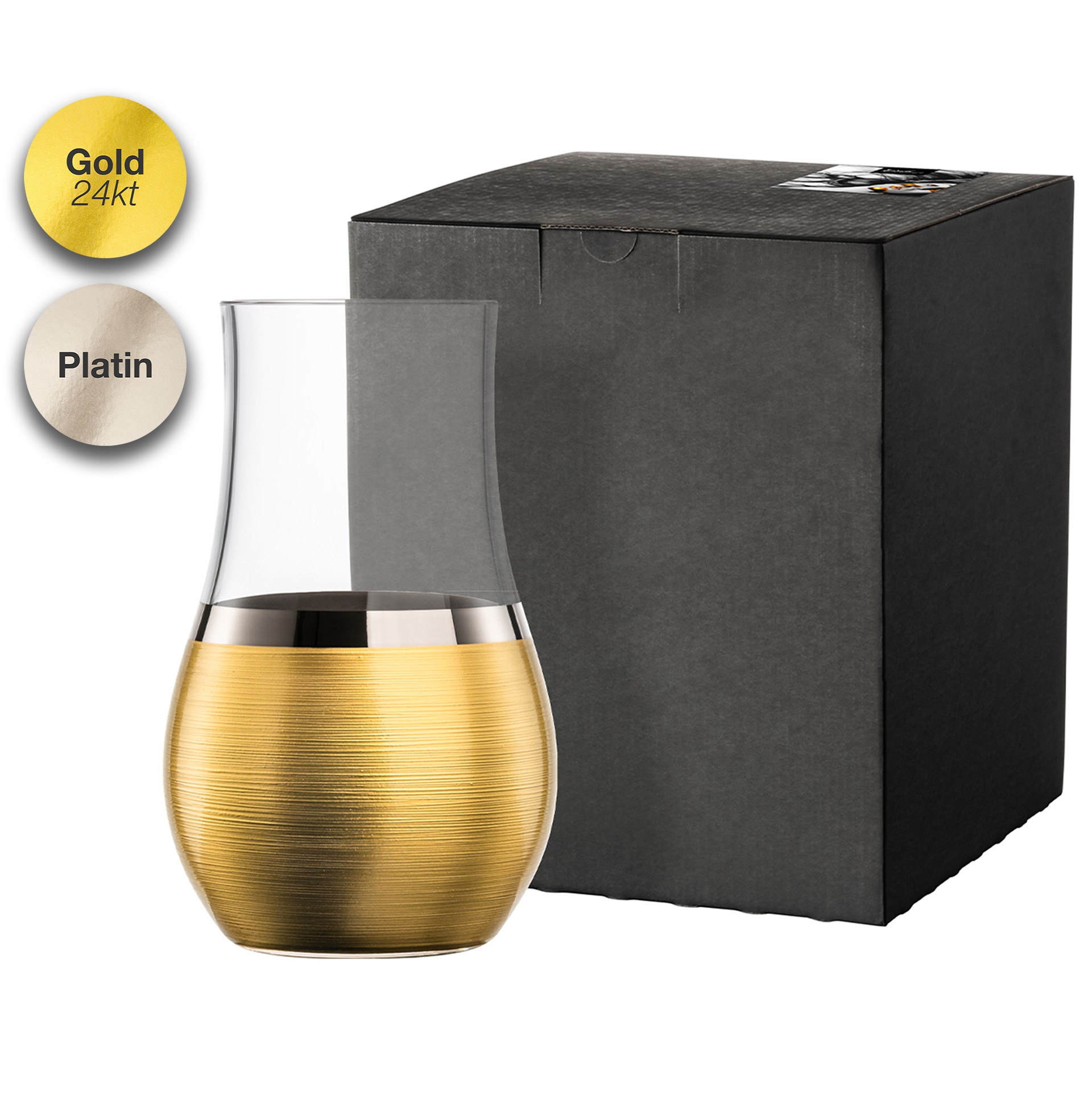 Storm light/vase gold/platinum Ø 102 mm HAPTICS