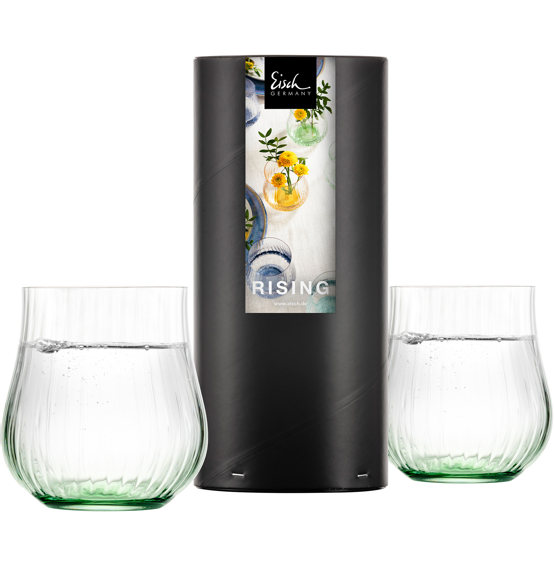 Set of 2 allround tumblers green RISING