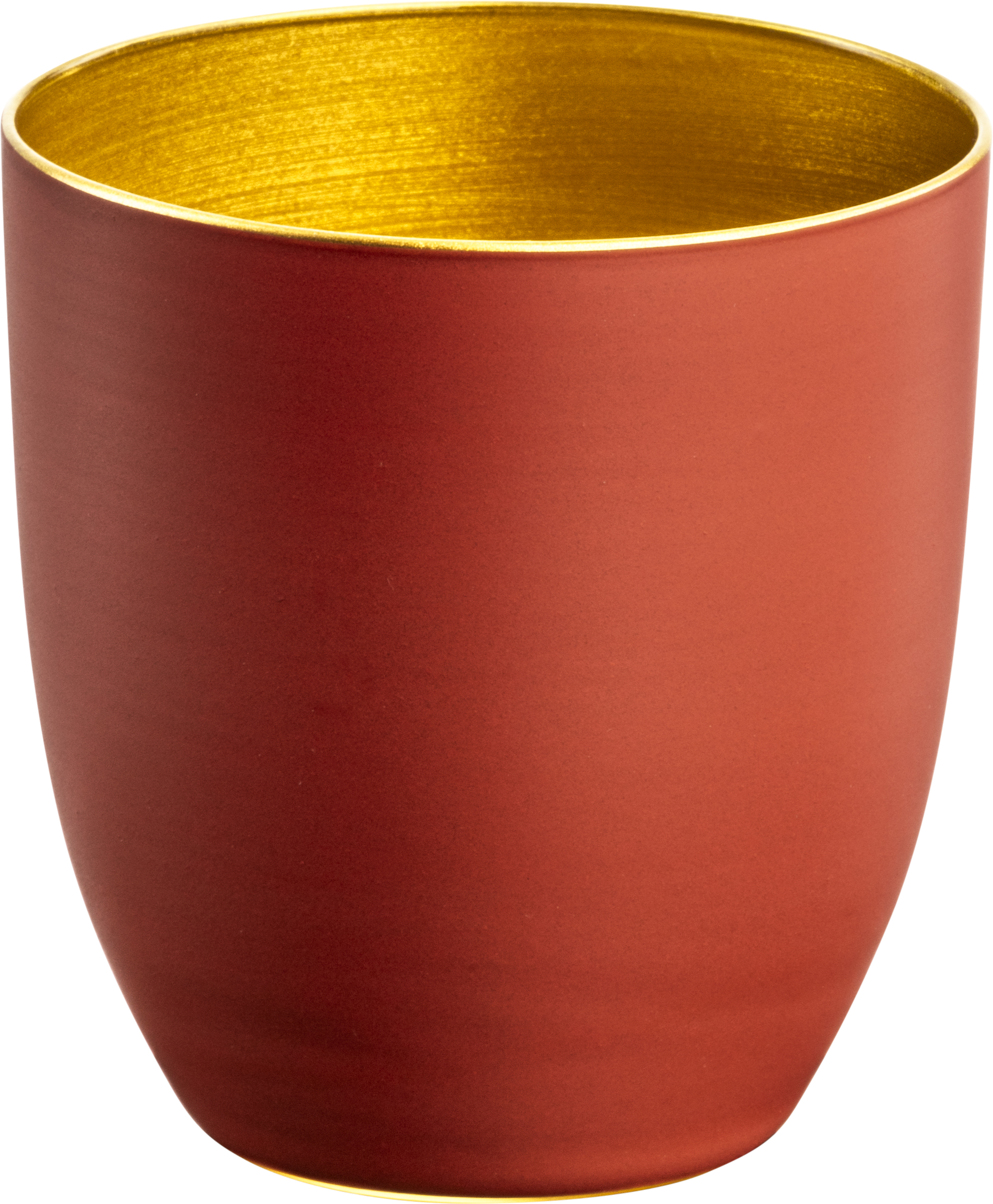 Espressoglas gold/rot COSMO COLLECT