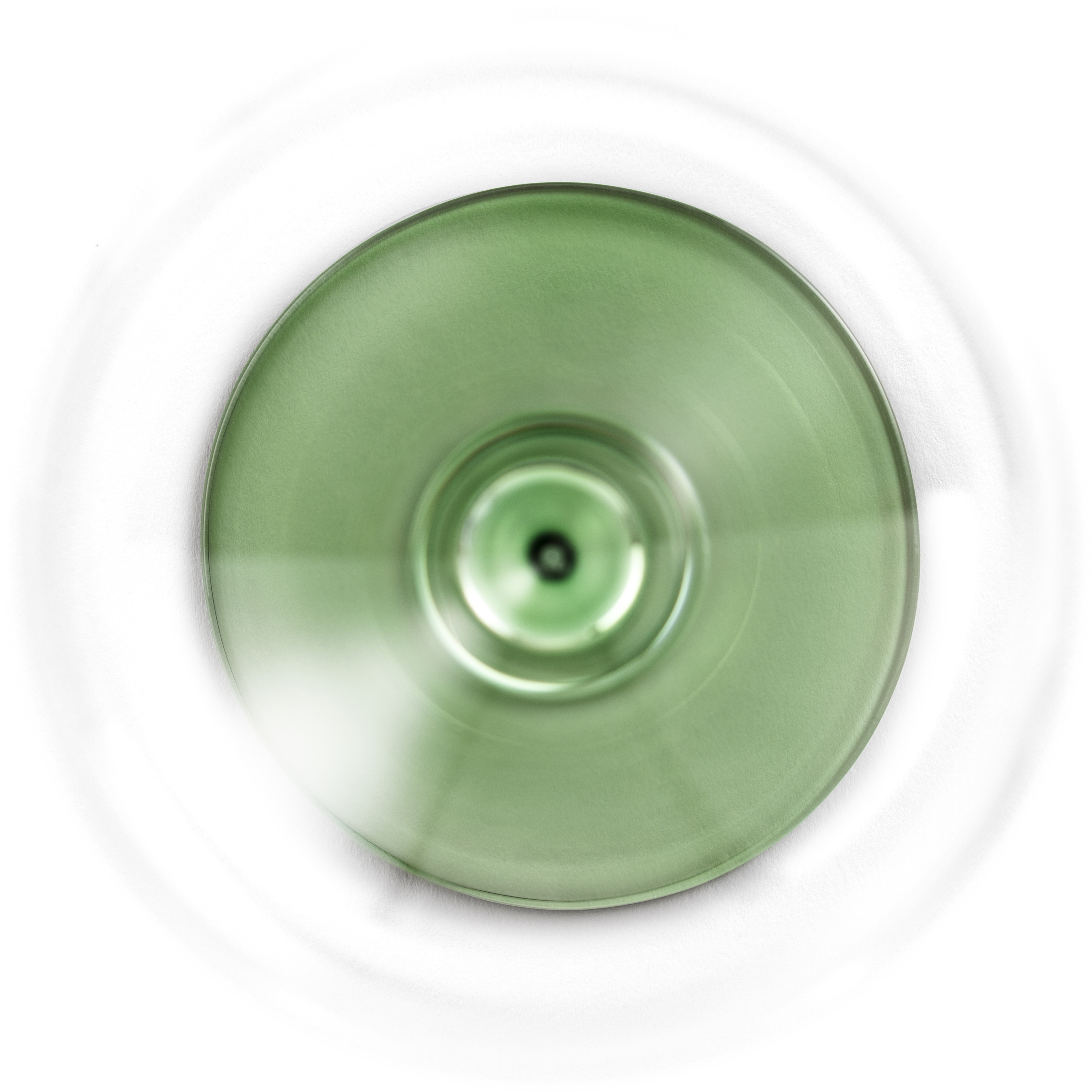 Top view of green INSPIRE SENSISPLUS glass