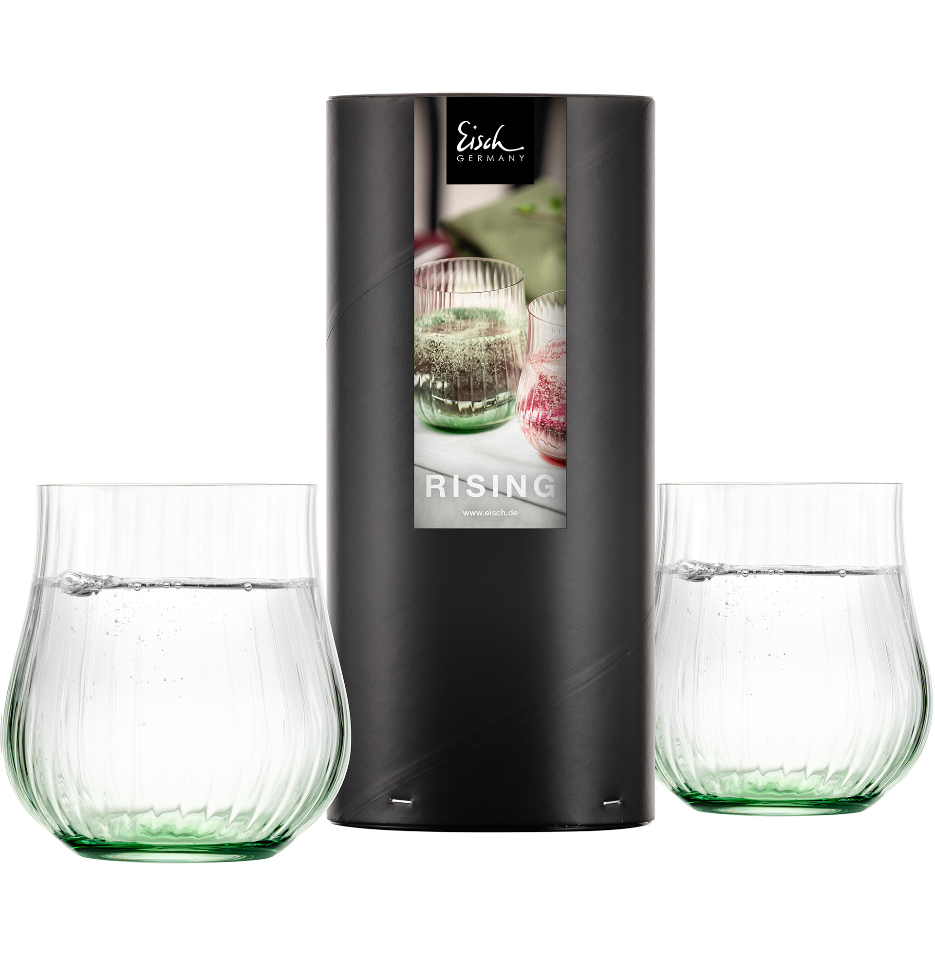 Set of 2 allround tumblers dark green RISING