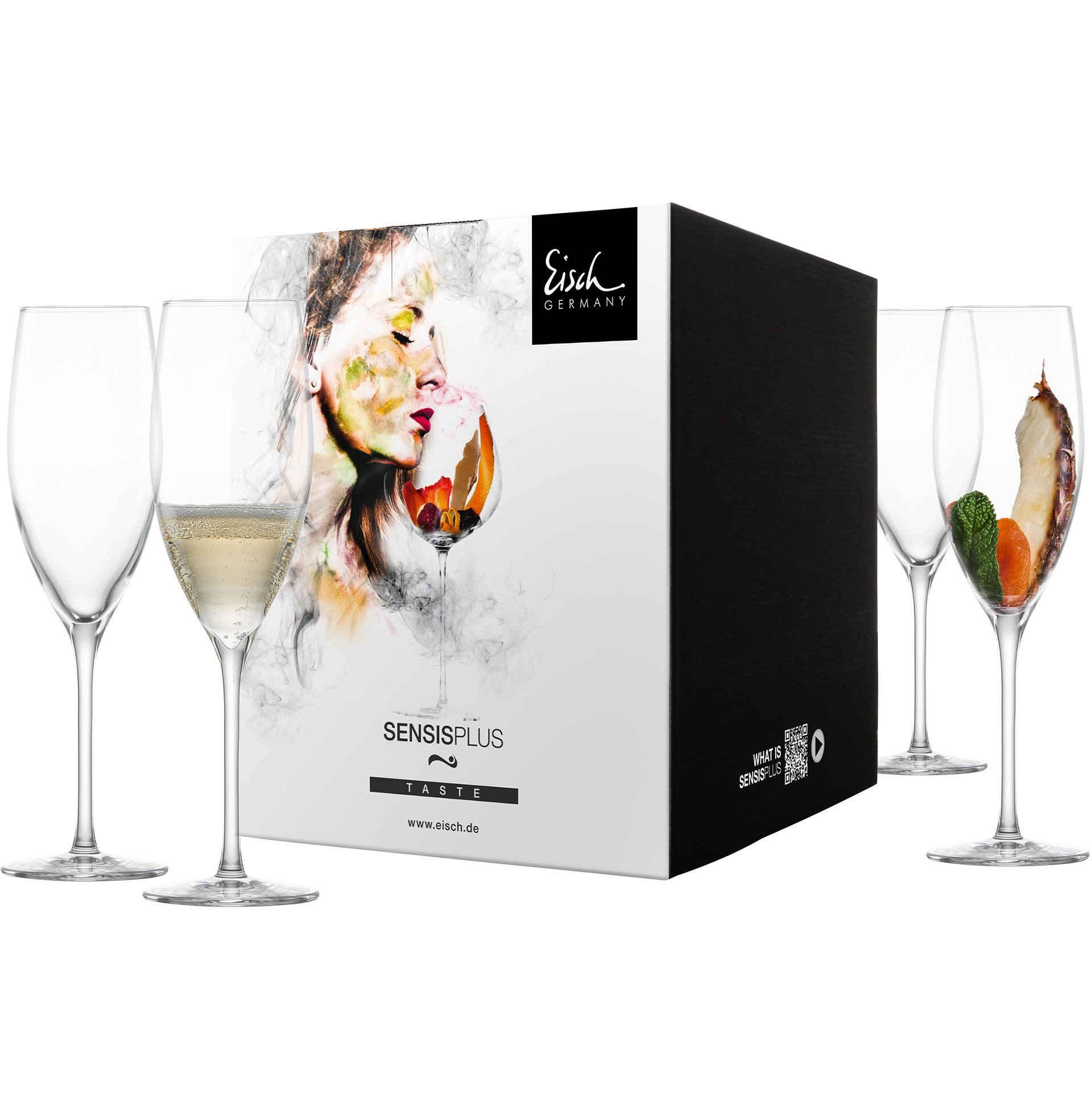 Set of 4 champagne glasses SUPERIOR SENSISPLUS