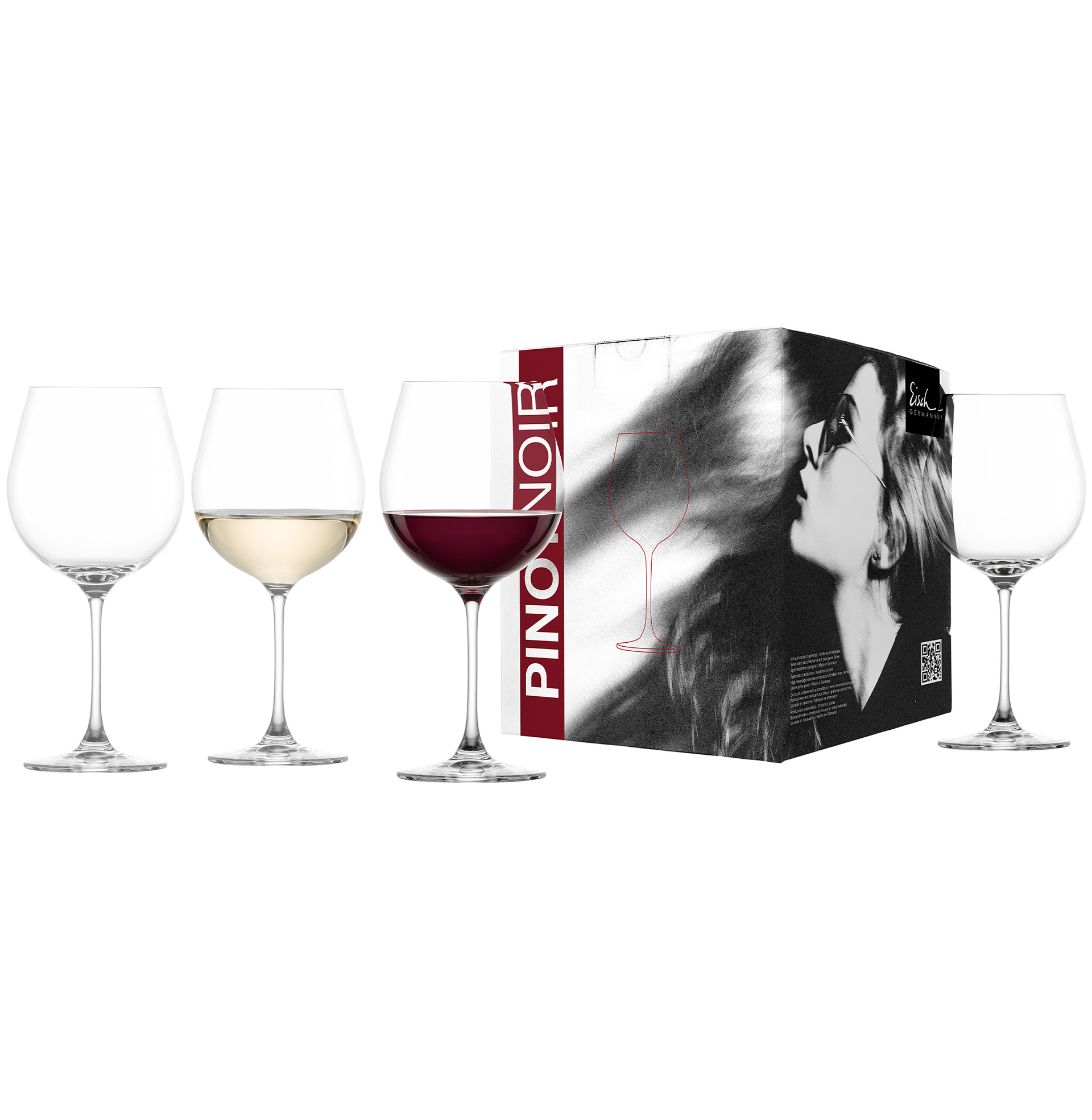 Burgunderglas im Geschenkkarton 4er Set VINEZZA I EISCH