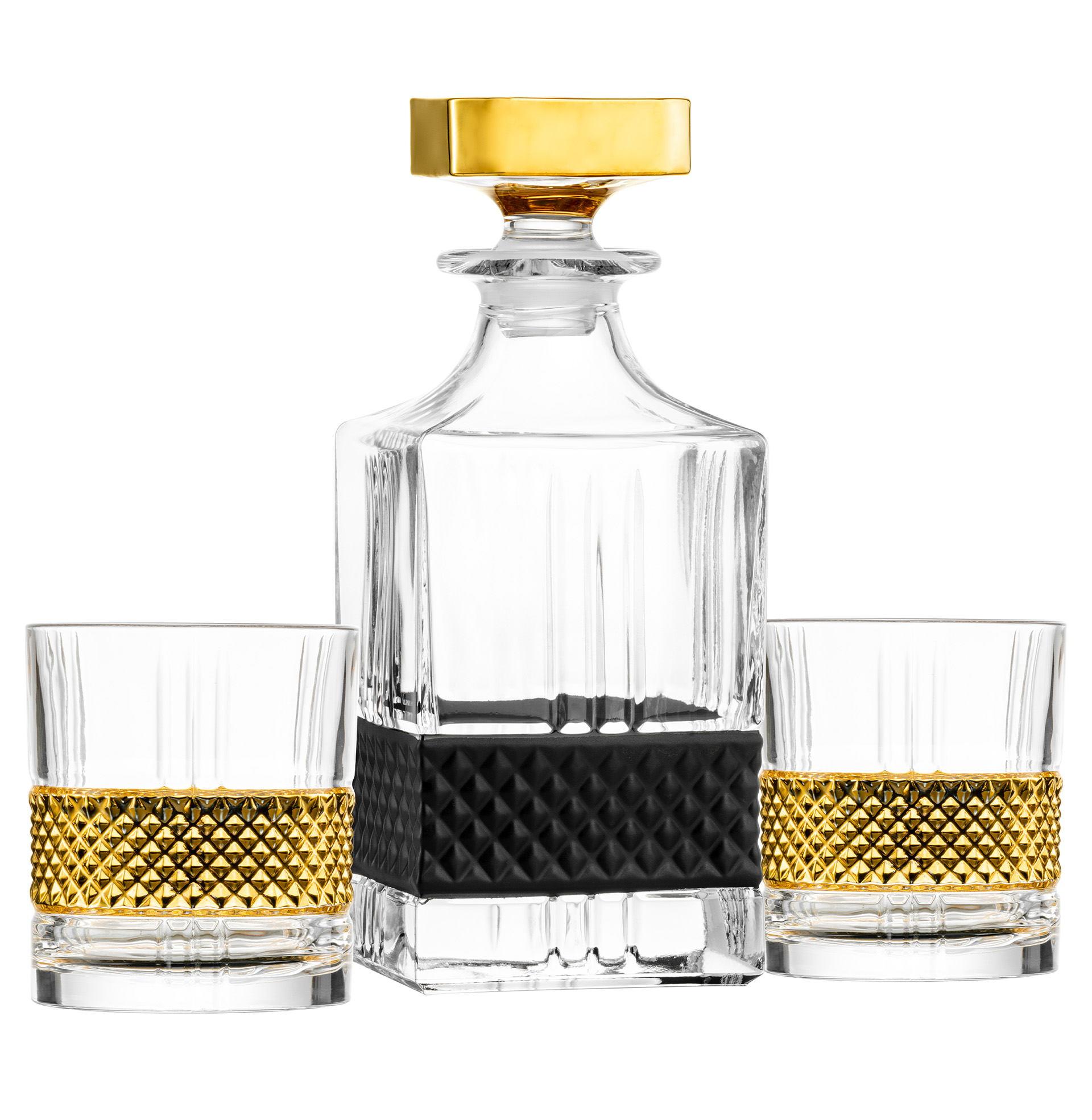 Whisky set gold/black No Drop Effect GLEN