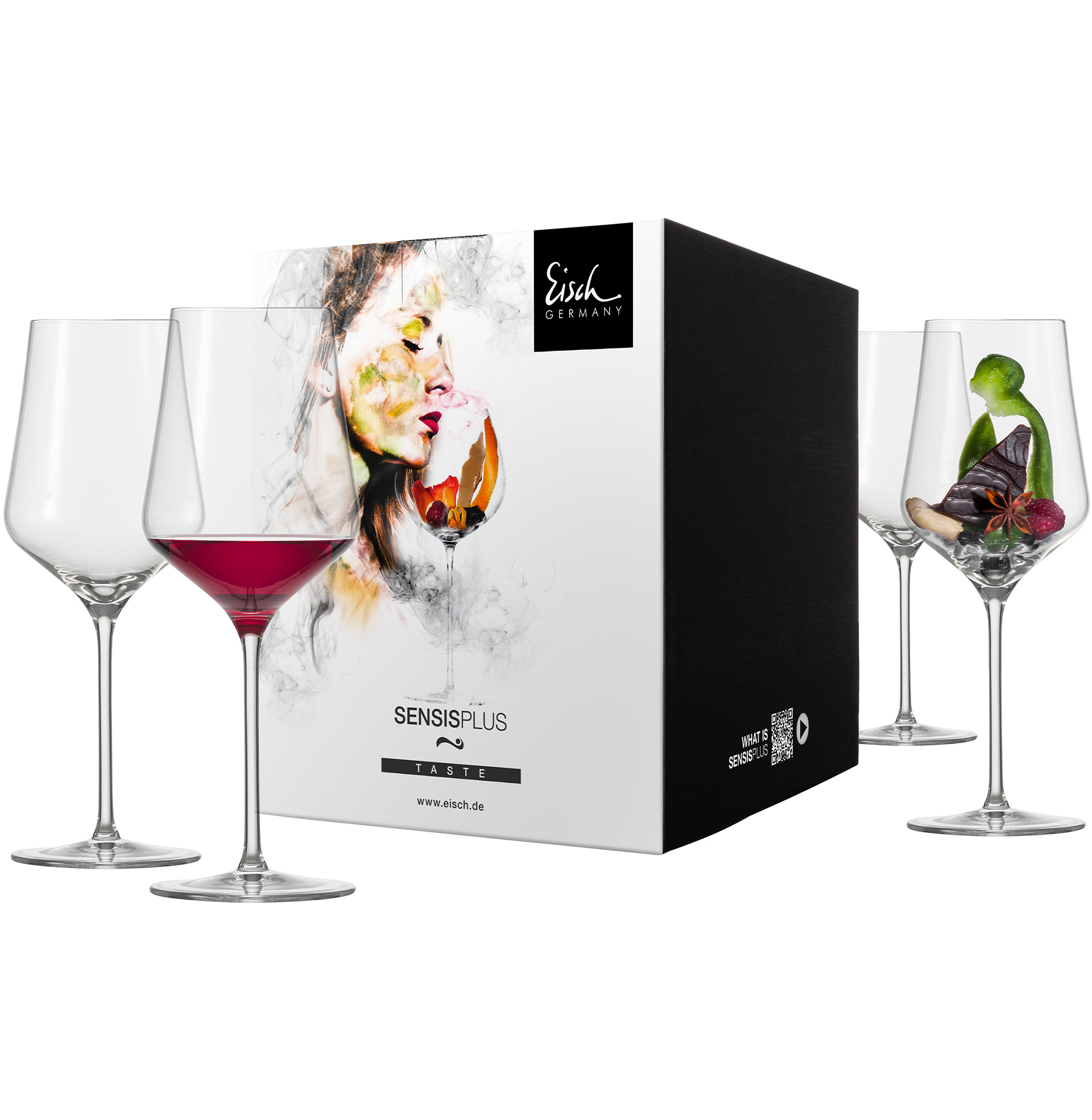 Set of 4 red wine glasses SKY SENSISPLUS