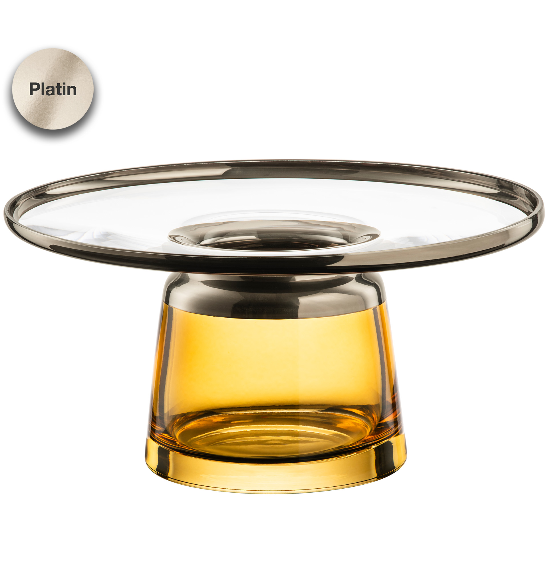 Vase amber/platin Ø 345 mm LIV