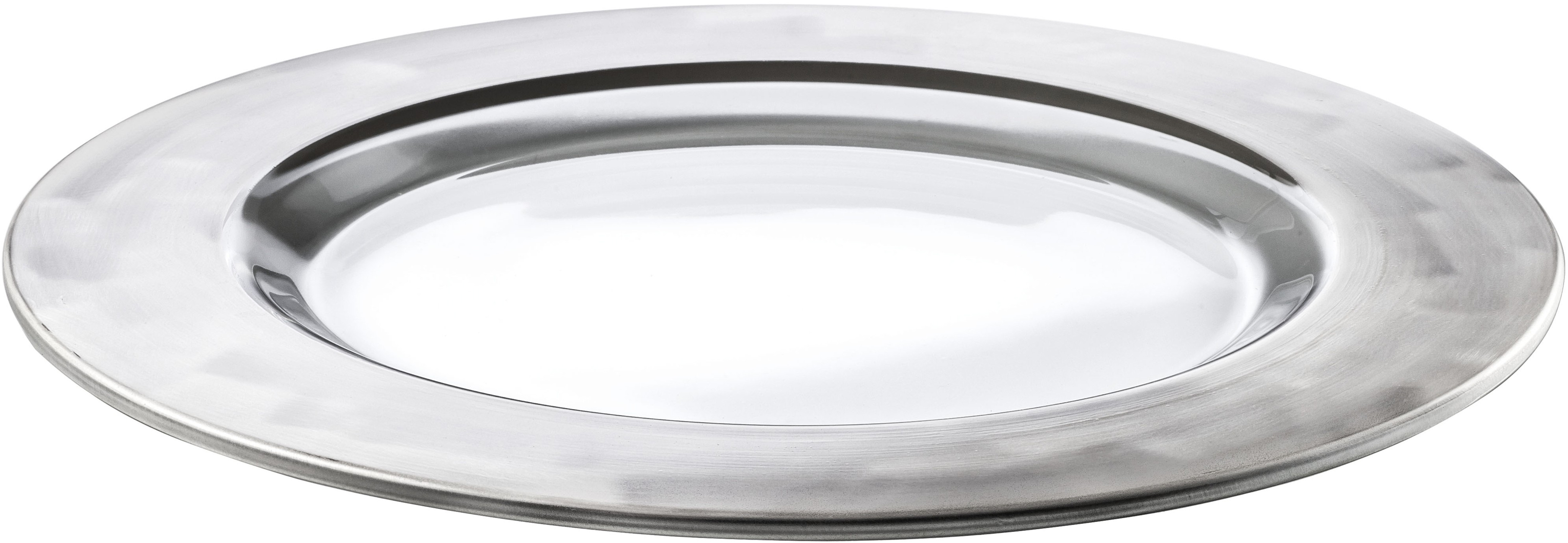 Plate silver Ø 320 mm PURO