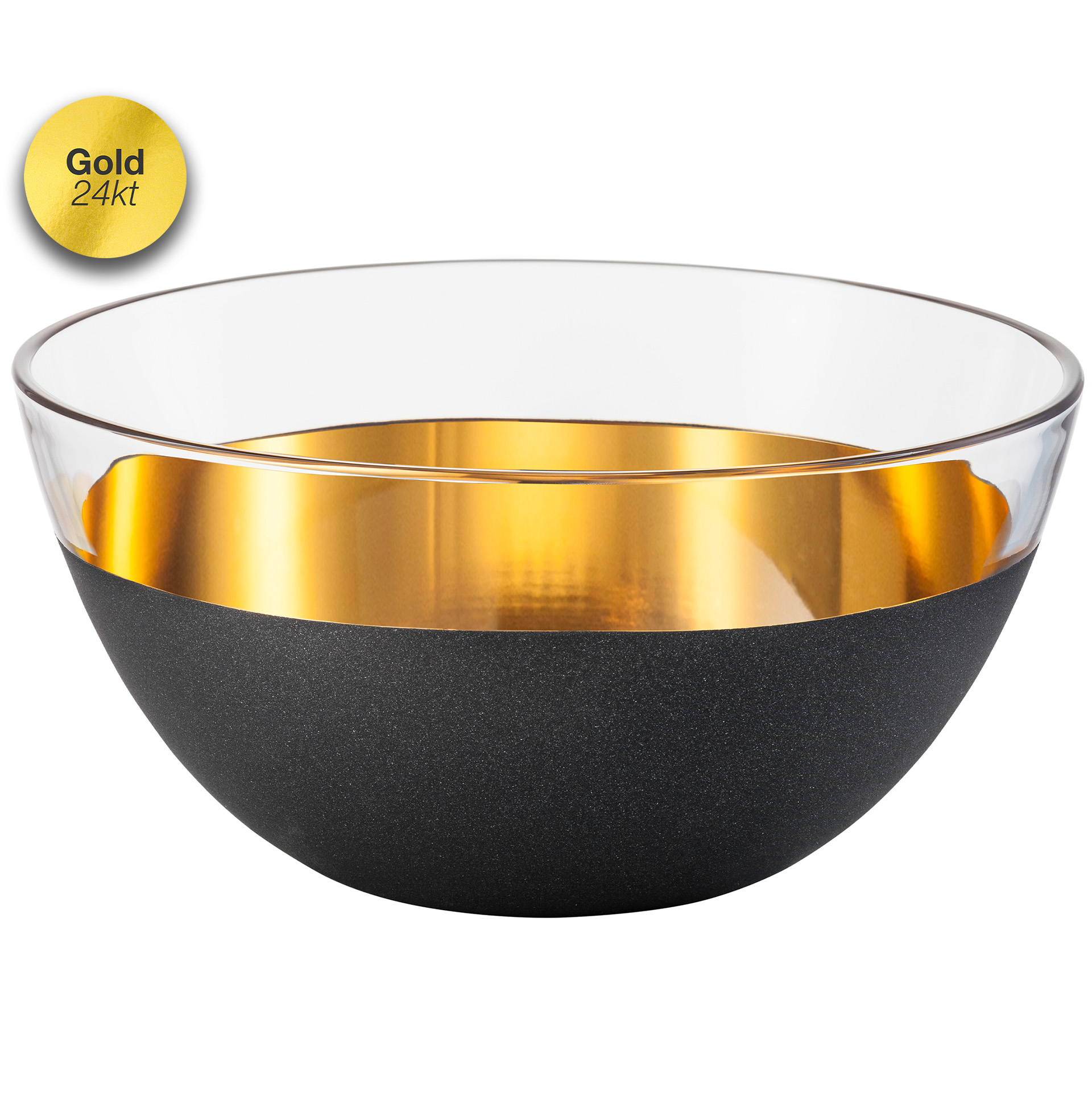Bowl black/gold Ø 240 mm COSMO