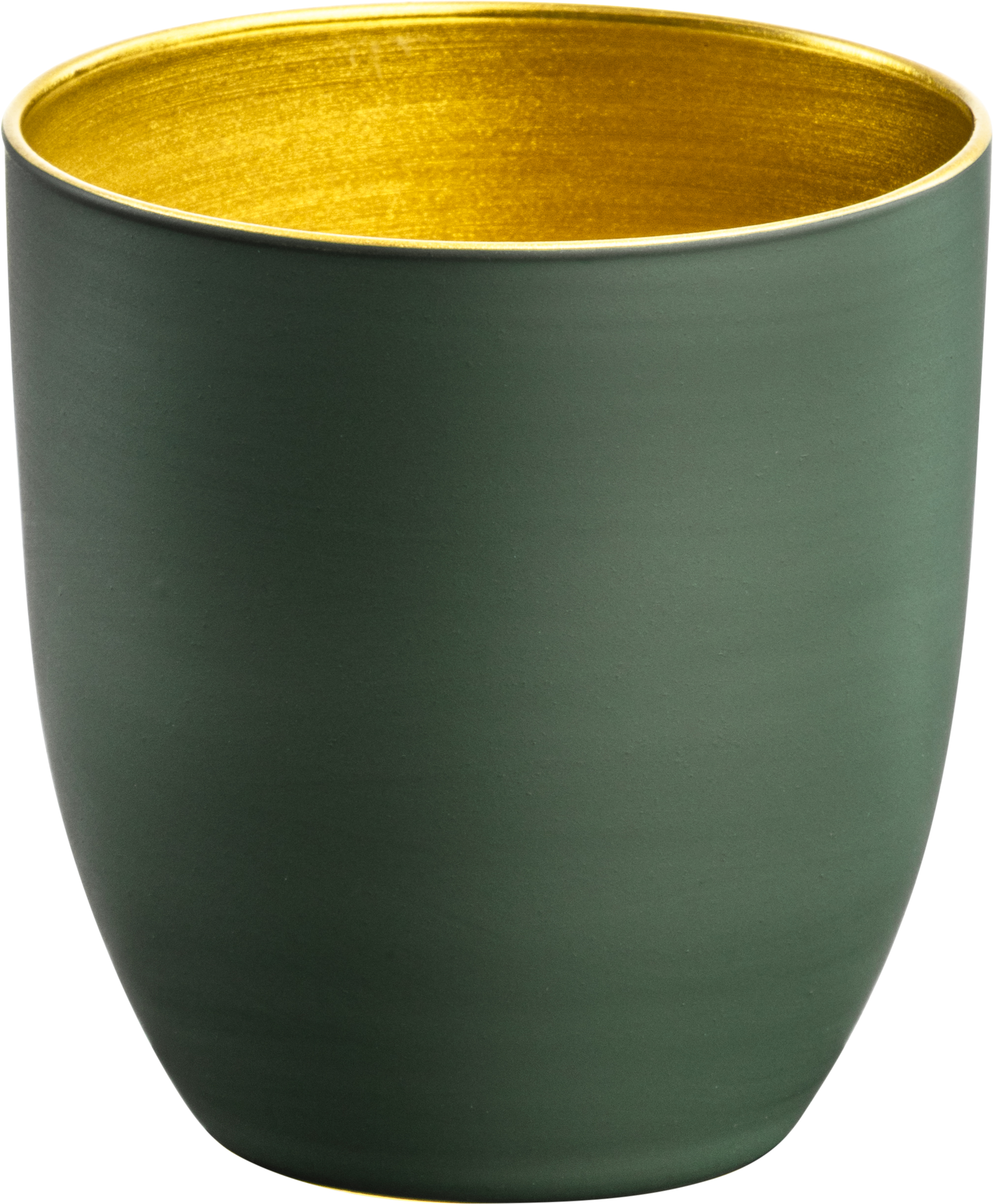 Espressoglas gold/grün COSMO COLLECT