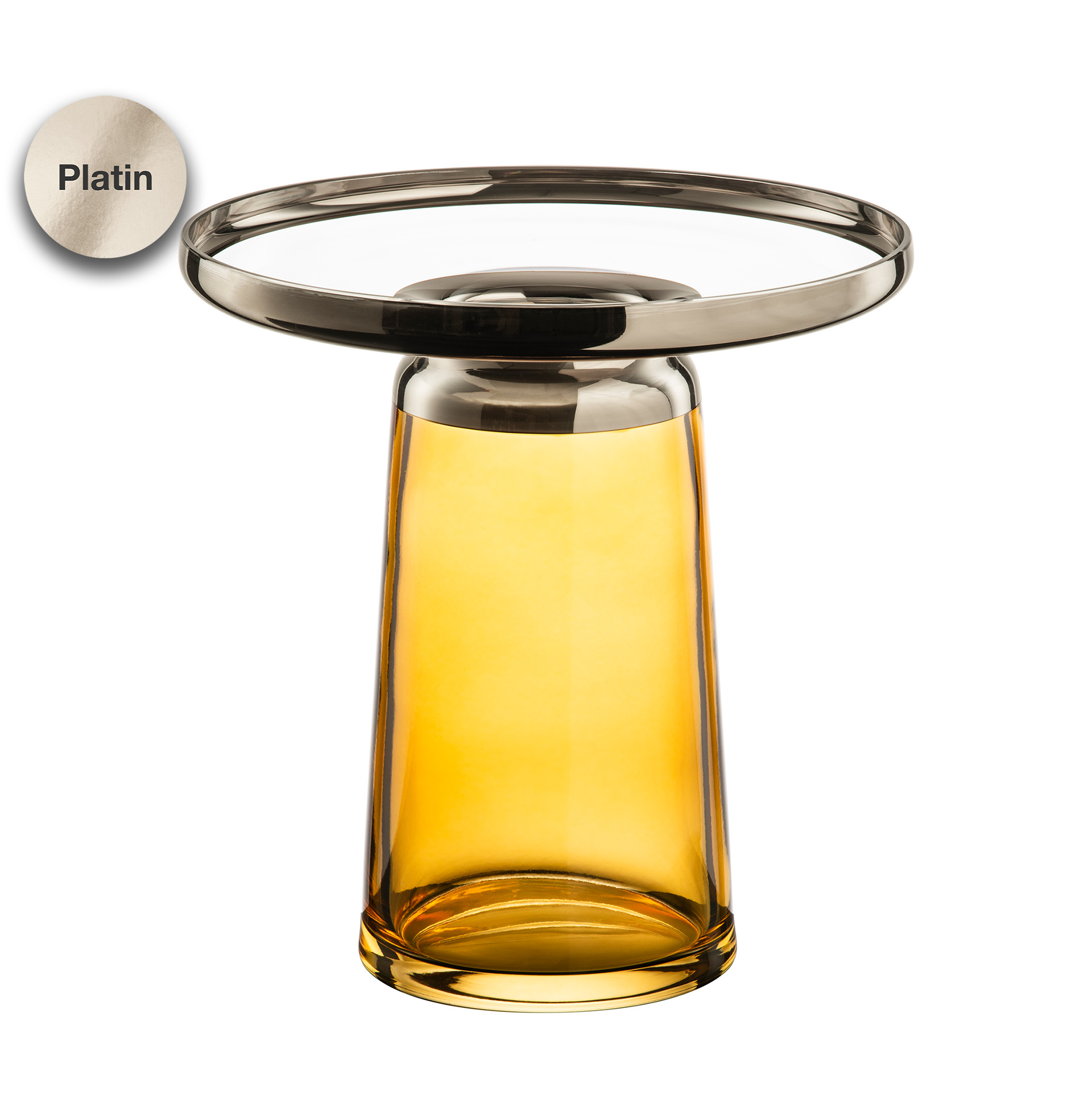 Vase amber/platin Ø 290 mm LIV