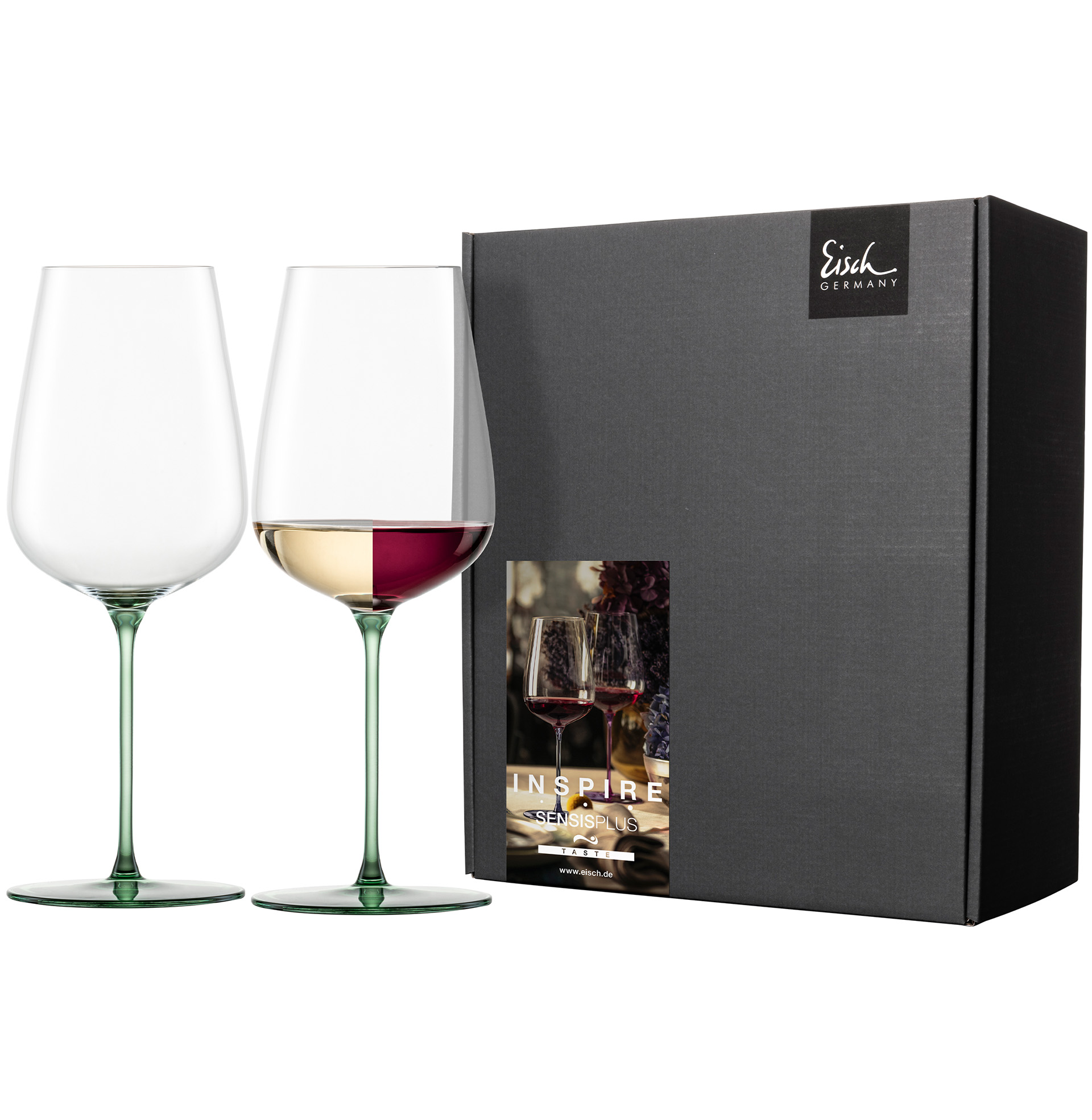 Set of 2 allround wine glasses fruity & aromatic green INSPIRE SENSISPLUS